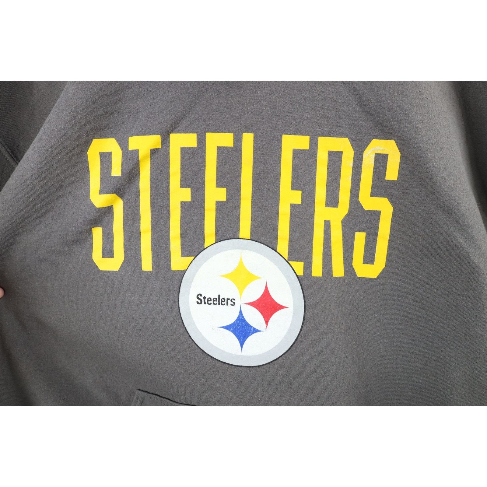 Vintage Vintage Spell Out Pittsburgh Steelers Football Hoodie Size US XL / EU 56 / 4 - 4 Thumbnail