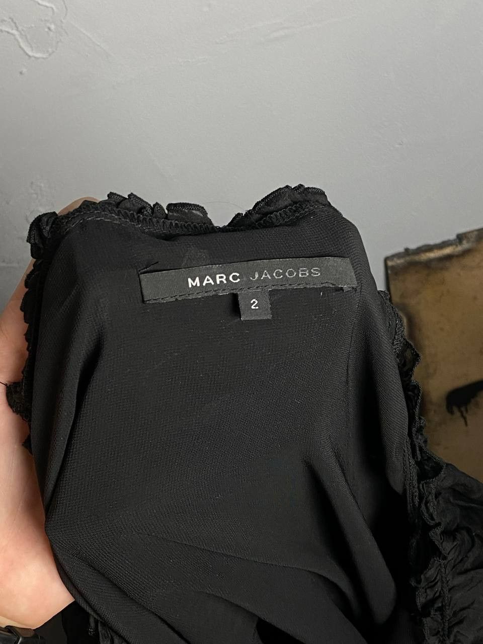 Marc Jacobs Avant Garde Marc Jacobs Mesh Asymetrical Black Dress Size XS / US 0-2 / IT 36-38 - 3 Thumbnail