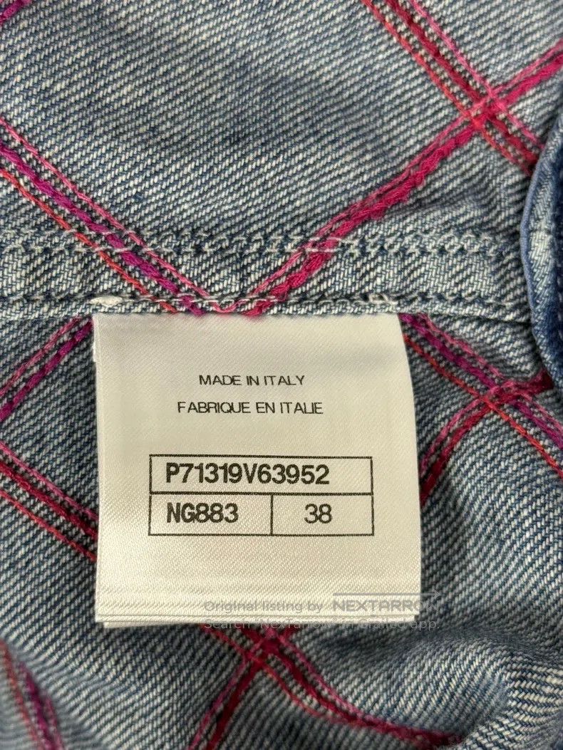 Chanel Chanel Blue diamond checkered denim jacket Size XS / US 0-2 / IT 36-38 - 5 Thumbnail