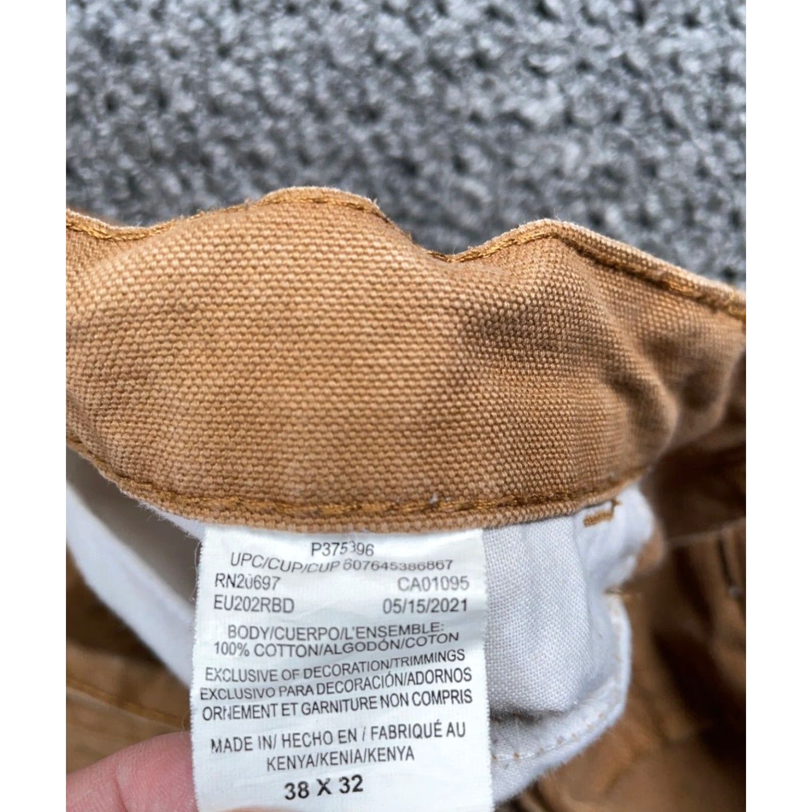 Dickies Dickies Distressed Canvas Carpenter Pants Men's 38 x 25 Brown Workwear Paint Size US 38 / EU 54 - 3 Thumbnail