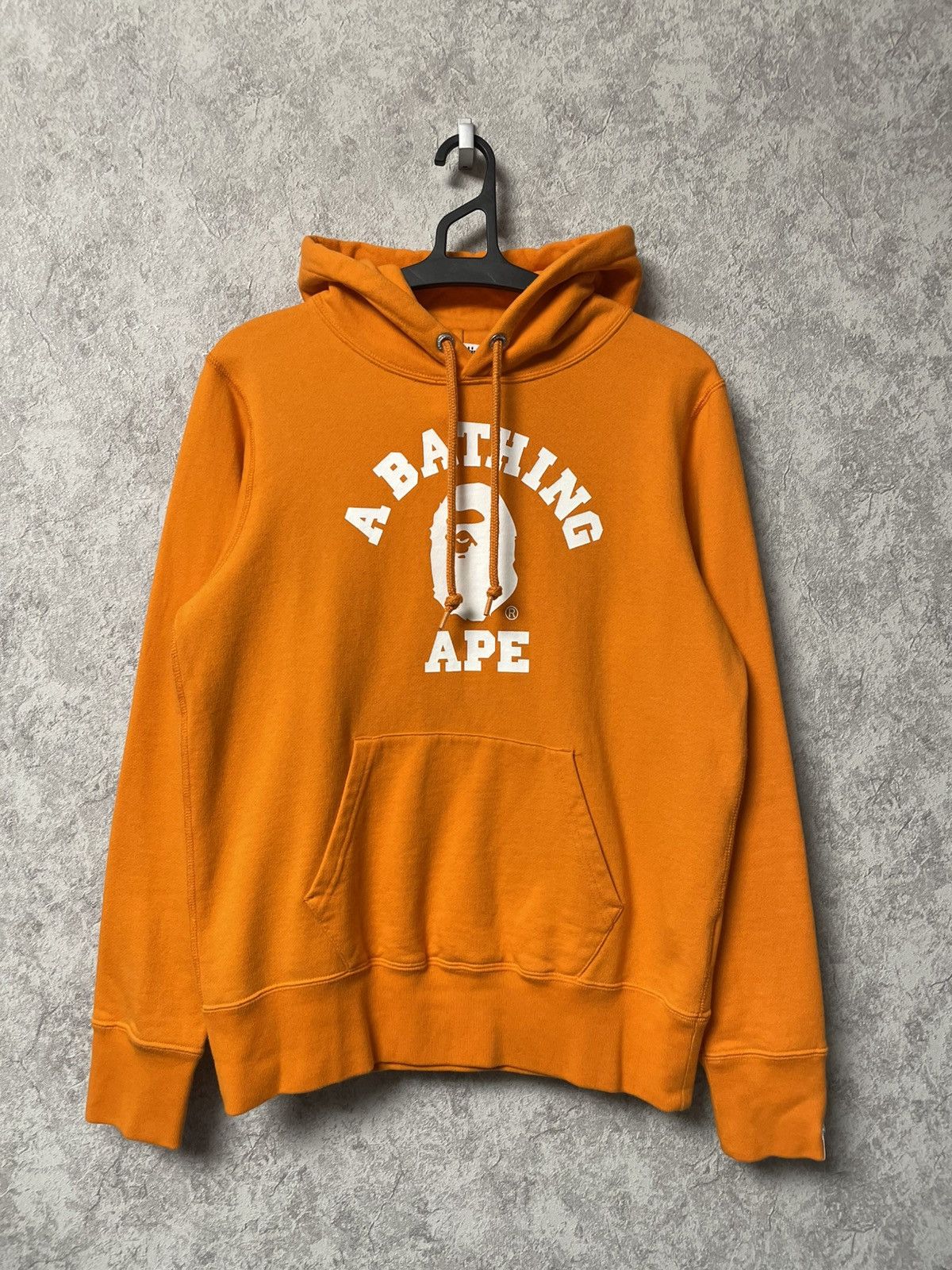 Bape Collage Logo Orange Hoodie A Bathing Ape