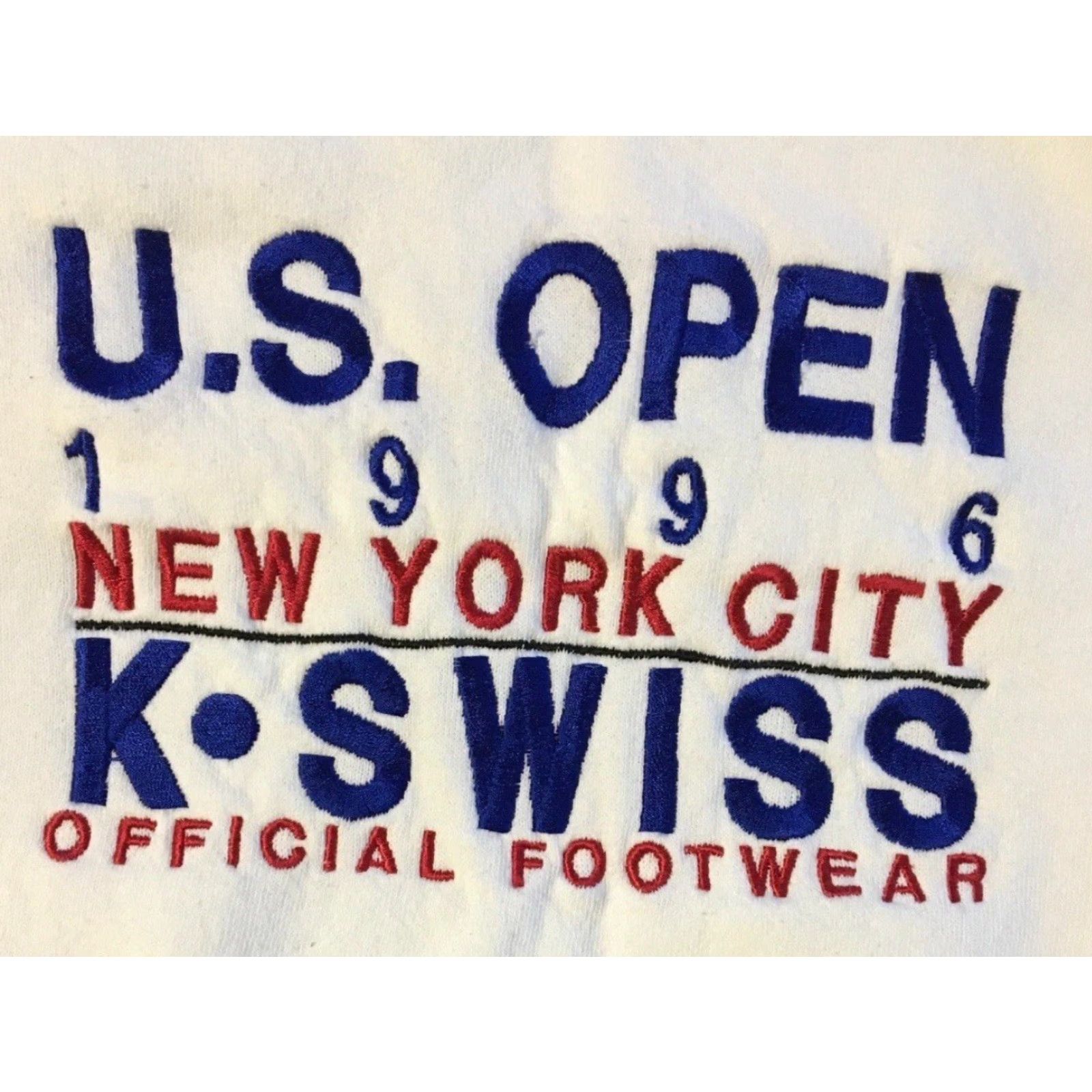 PGA Tour Vtg 90s K Swiss US Open Official Footwear Promo Sweatshirt L Golf Hoodie Men L White USA Sports Embroidered 90s Nyc USA Size US L / EU 52-54 / 3 - 3 Thumbnail