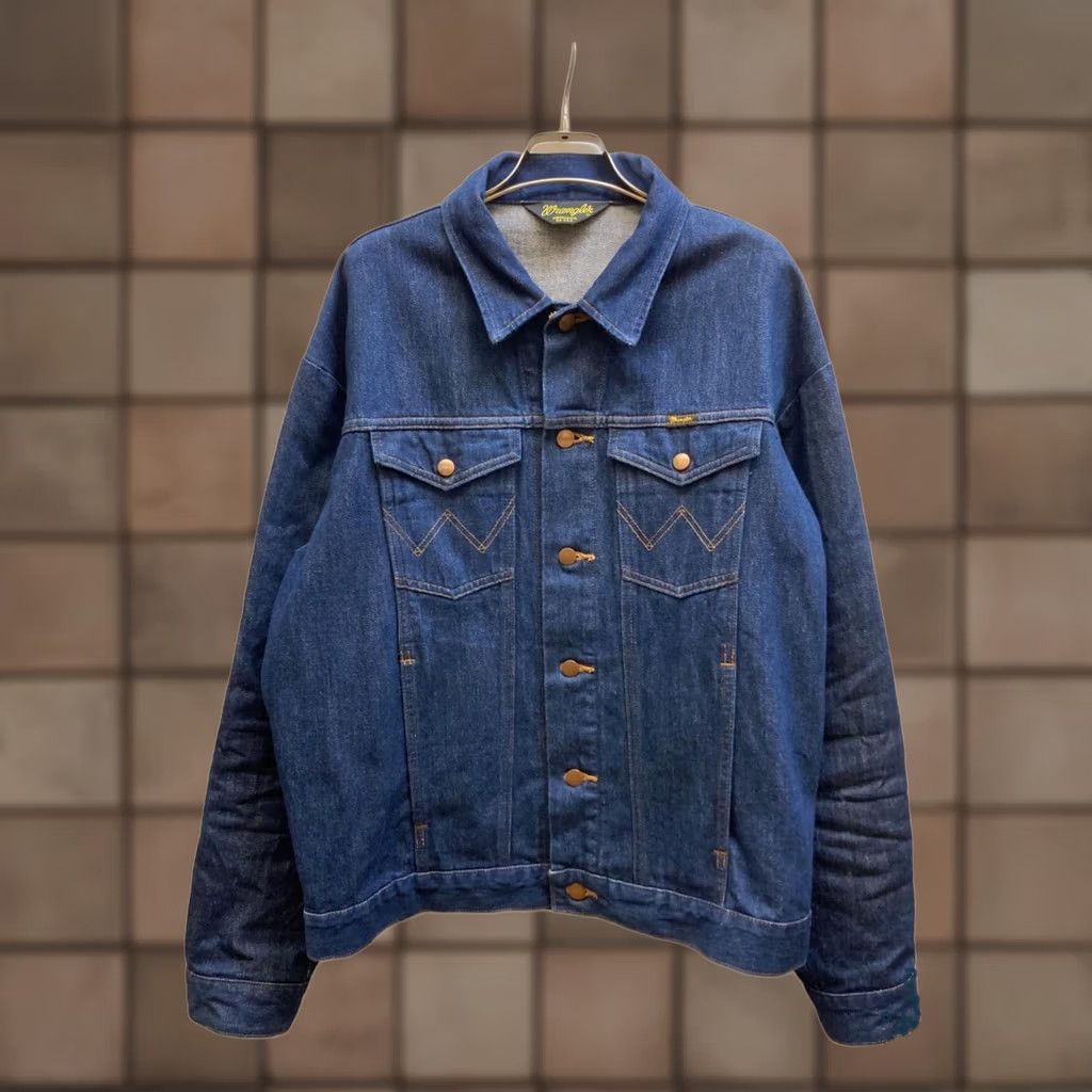 Wrangler Wrangler Jacket Denim Jacket XL Indigo Men Size US XL / EU 56 / 4 - 1 Thumbnail