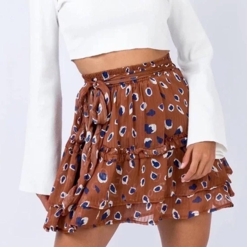 Designer Princess Polly l Worton Mini Ruffle Skirt Size 4 Size 27" / US 4 / IT 40 - 8 Thumbnail