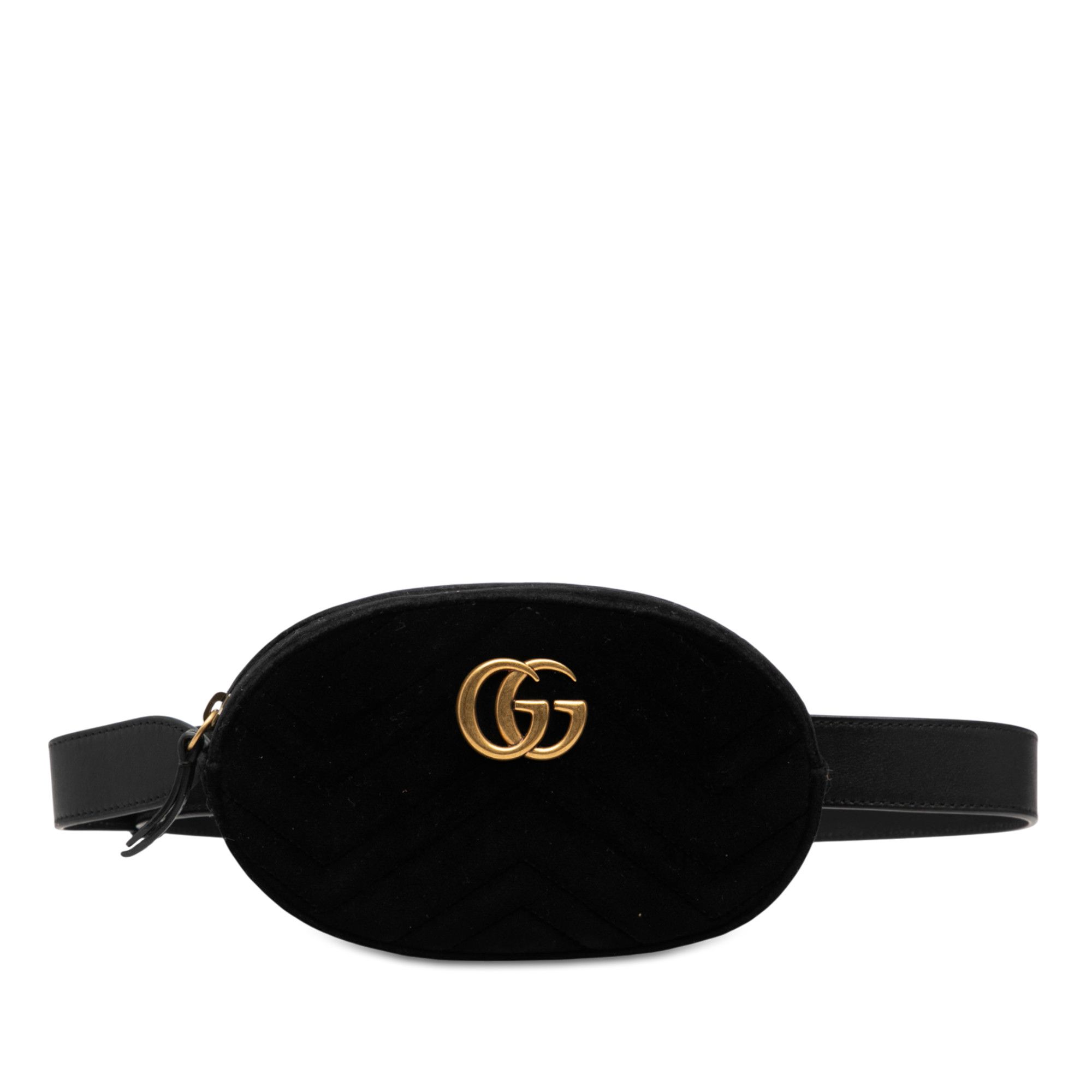 Gucci Gucci GG Marmont Matelasse Velvet Belt Bag Size ONE SIZE - 1 Thumbnail