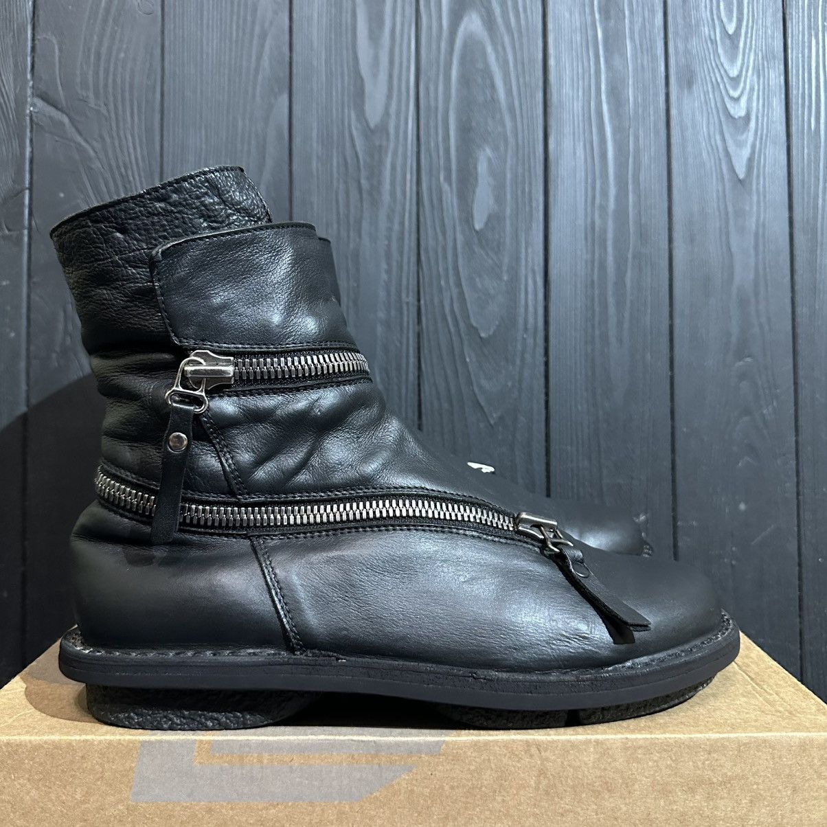 Trippen TRIPPEN Helix Wrap Zip Leather Boots 39 rick owens style Size US 9 / IT 39 - 1 Thumbnail
