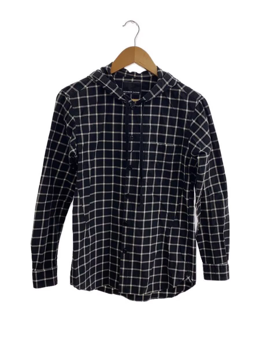 Number (N)ine Check Hooded Button Shirt Size US M / EU 48-50 / 2 - 1 Thumbnail