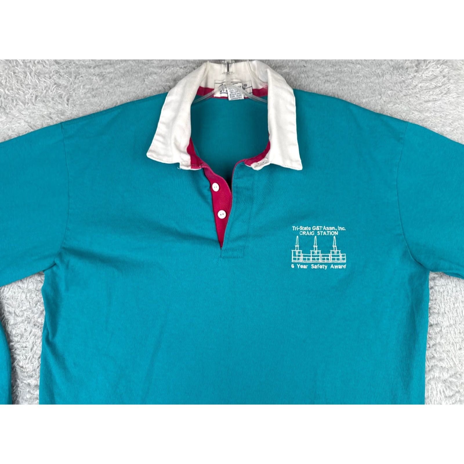 Vintage Hartwell Polo Shirt Men's Large Blue Long Sleeve Cotton Activewear Slim Fit USA Size US L / EU 52-54 / 3 - 4 Thumbnail