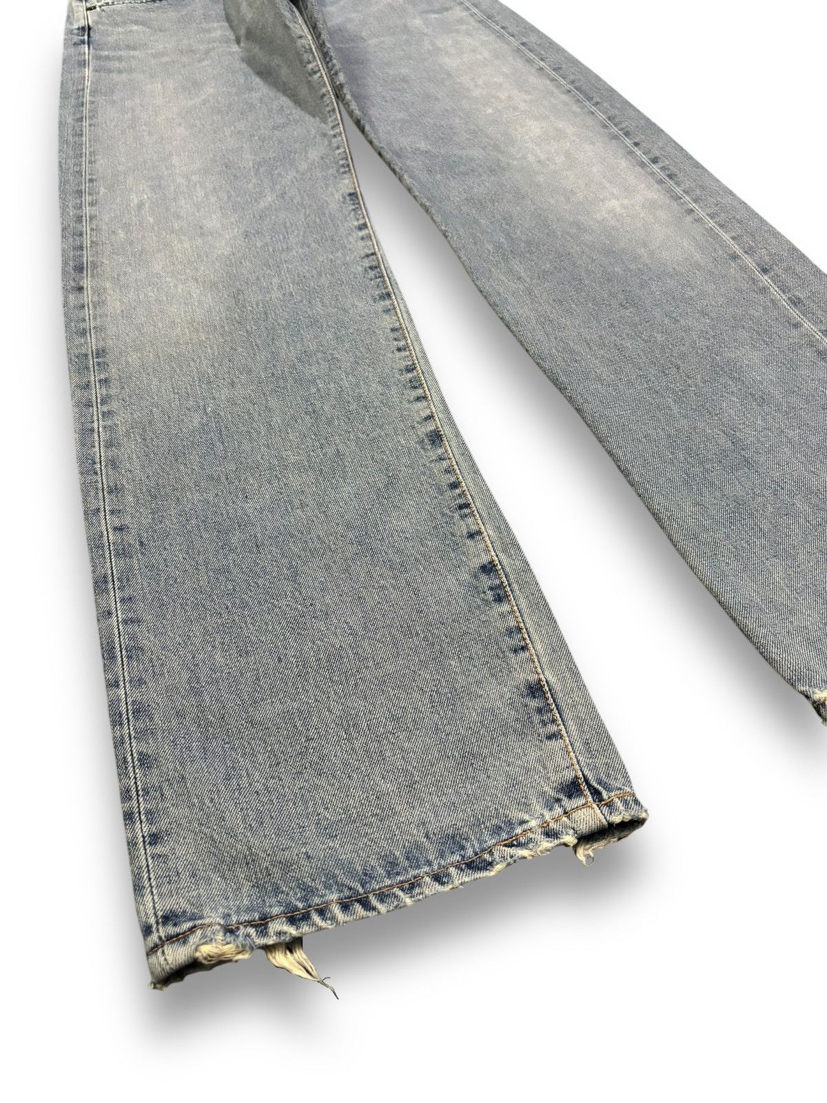 Edwin Vintage Edwin 505X Selvedge Blue Washed Straight Leg Jeans Size US 30 / EU 46 - 10 Thumbnail