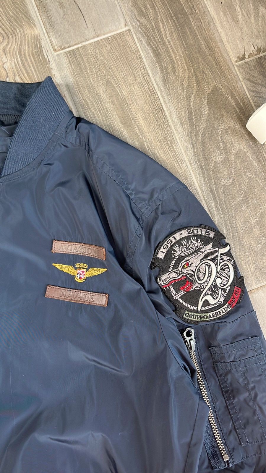 Other Italian Navy Aviazione Navale nylon bomber Size US L / EU 52-54 / 3 - 4 Thumbnail