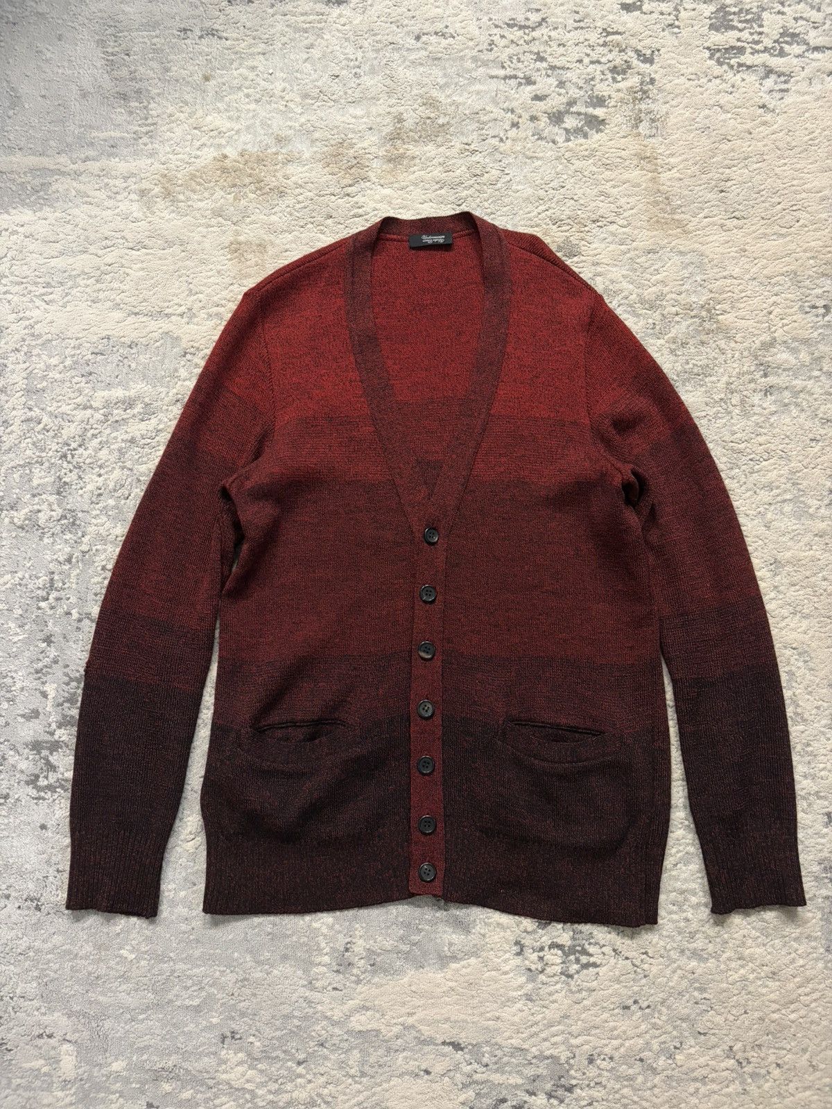 Undercover AW09 Red Gradient Knit Cardigan Size US S / EU 44-46 / 1 - 1 Thumbnail