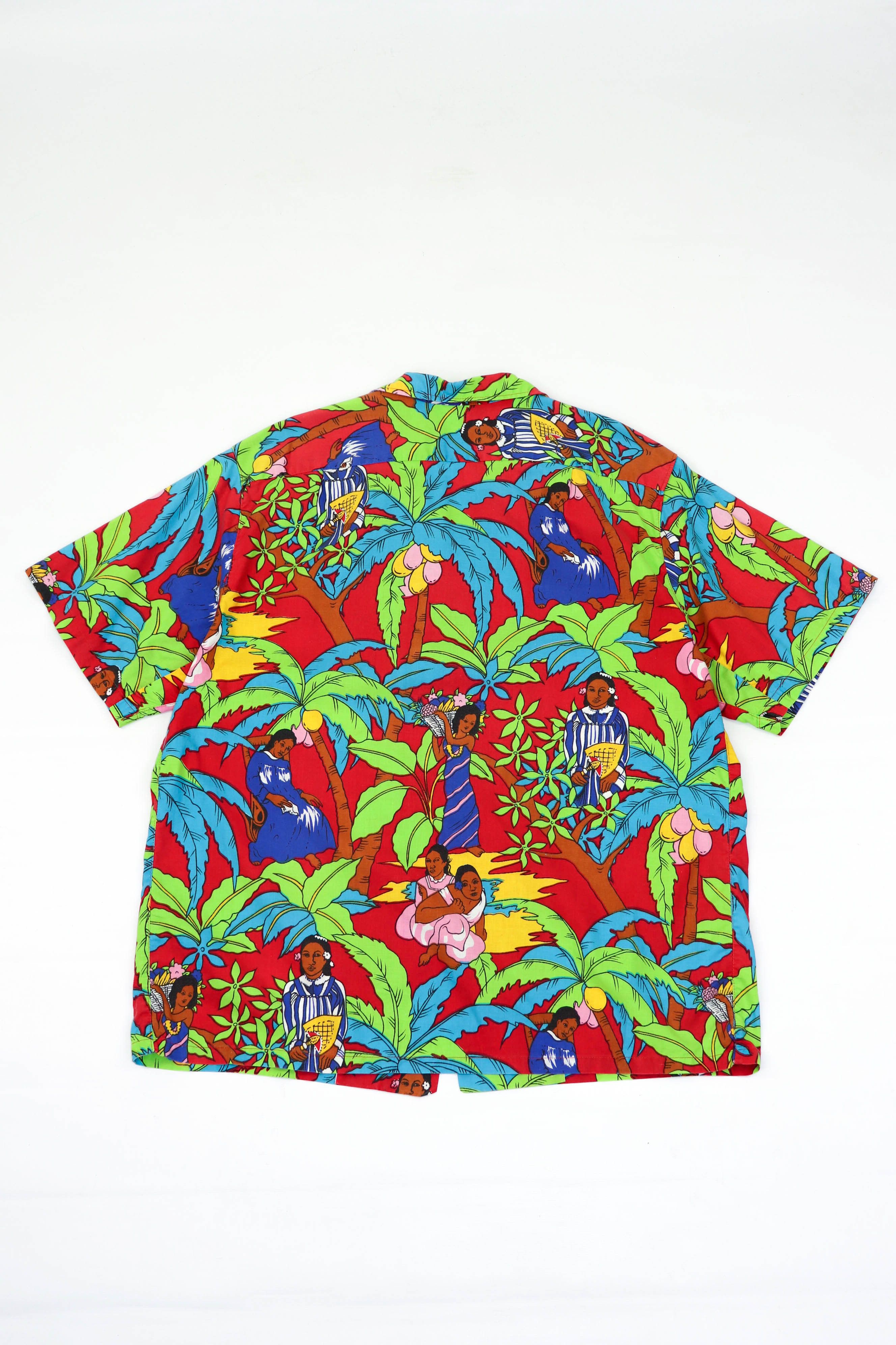 Vintage L' Homme-Chic Tahiti Vintage Graphics Hawaiian Aloha Shirt Size US XXL / EU 58 / 5 - 2 Thumbnail