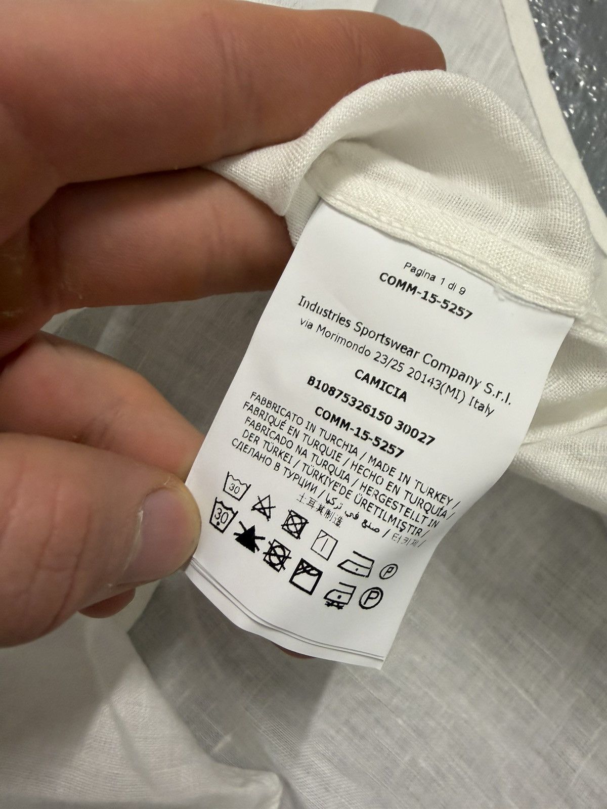 Cerruti 1881 Cerruti 1881 100% Linen Short Sleeve Shirt Size US XL / EU 56 / 4 - 9 Thumbnail