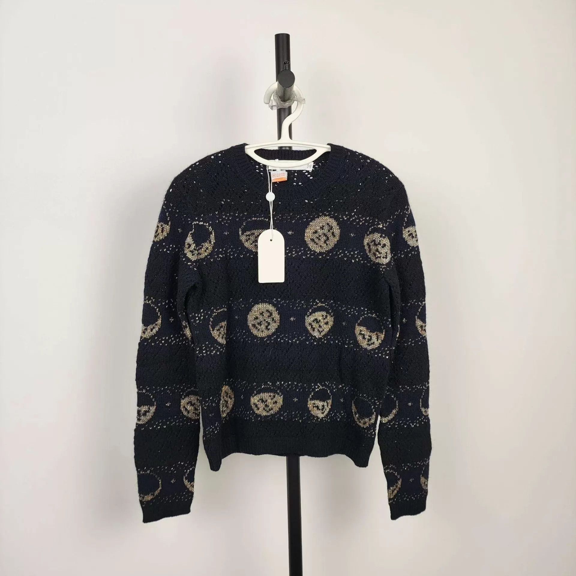 Dior Dior circular wool gold thread black 36 sweater Size XS / US 0-2 / IT 36-38 - 1 Thumbnail