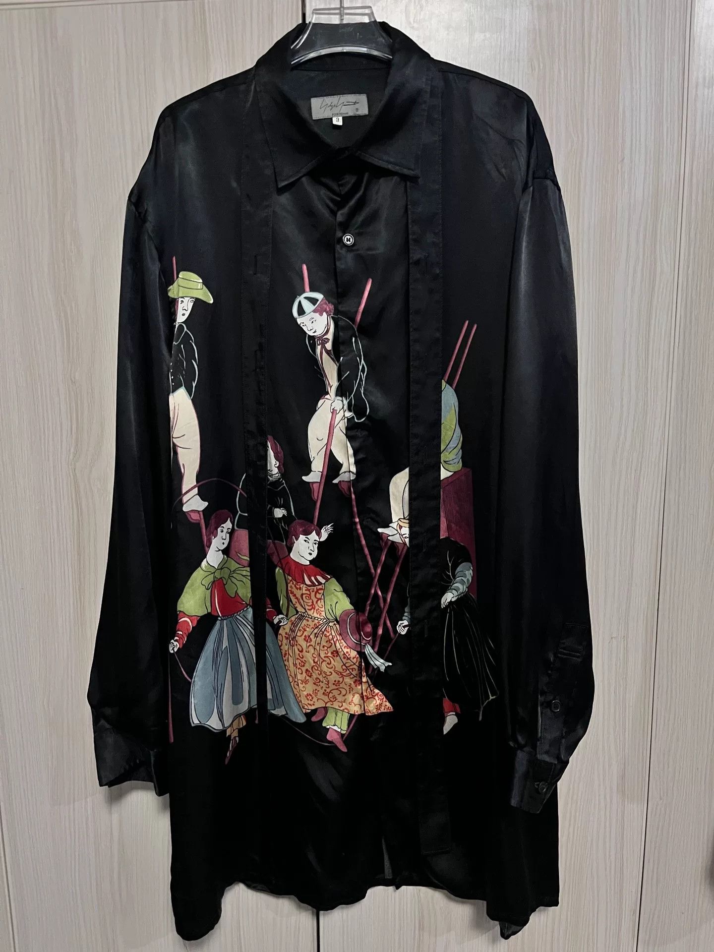 Yohji Yamamoto Yohji Yamamoto Graphic Shirt 23AW Size US L / EU 52-54 / 3 - 1 Thumbnail