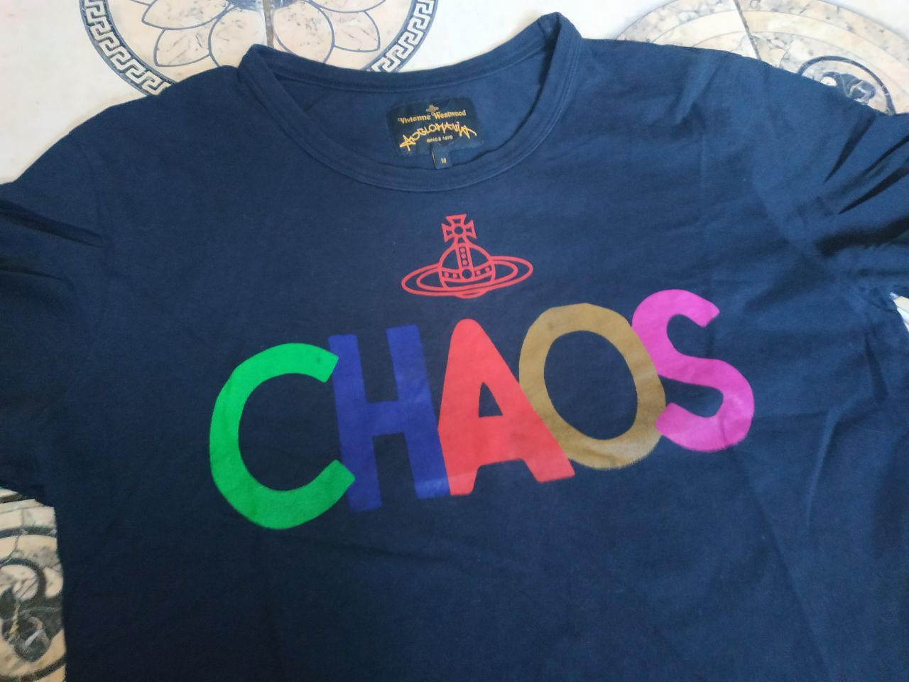 Vivienne Westwood Vivienne Westwood Anglomania "CHAOS" T-Shirt Black Organic Size US M / EU 48-50 / 2 - 3 Thumbnail