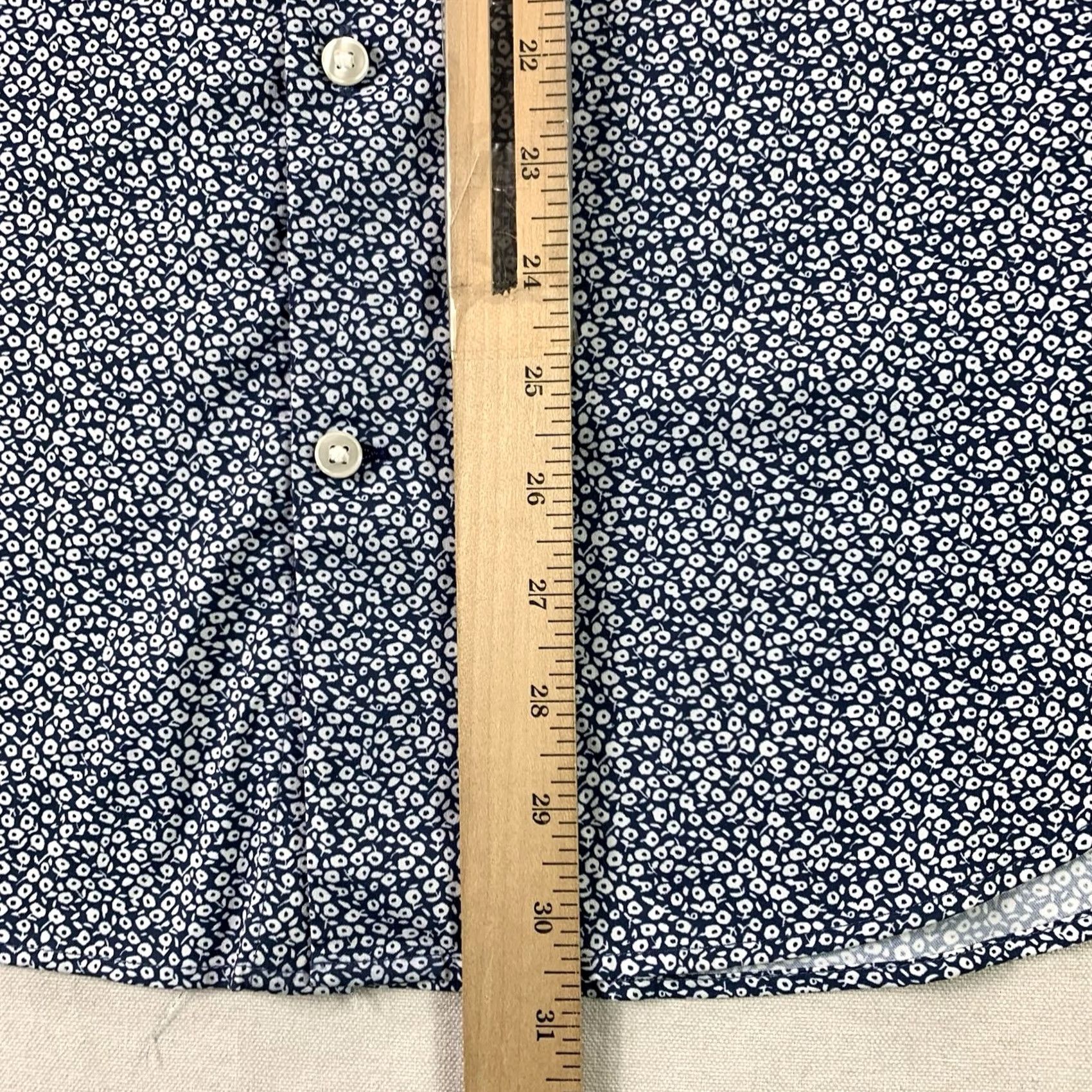 Bonobos Bonobos Shirt Mens XL Blue White Floral Long Sleeve Slim Fit Button Up Size US XL / EU 56 / 4 - 5 Thumbnail