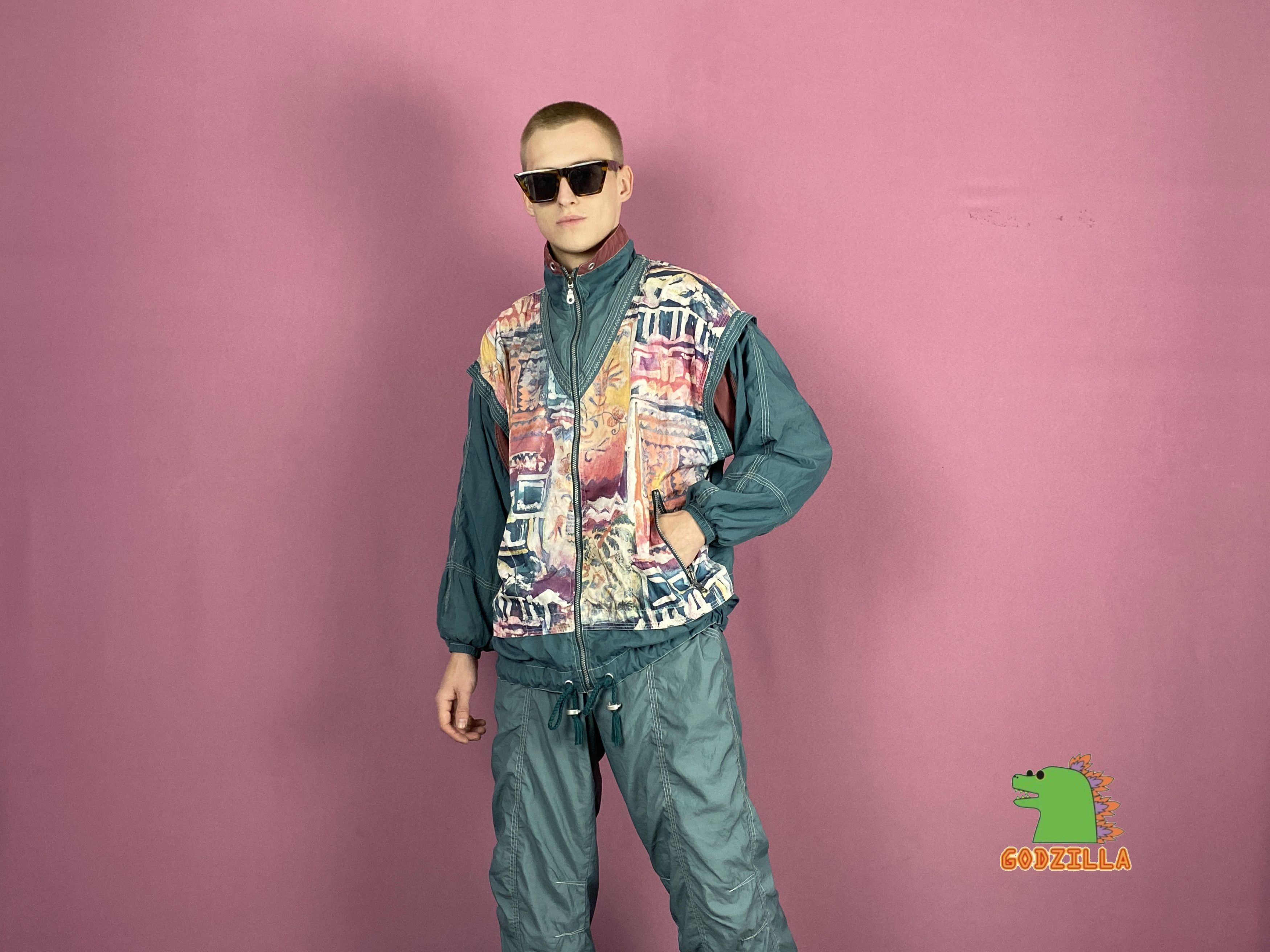 Vintage Sunset Vintage Men's Tracksuit Set - XS Size US M / EU 48-50 / 2 - 6 Thumbnail