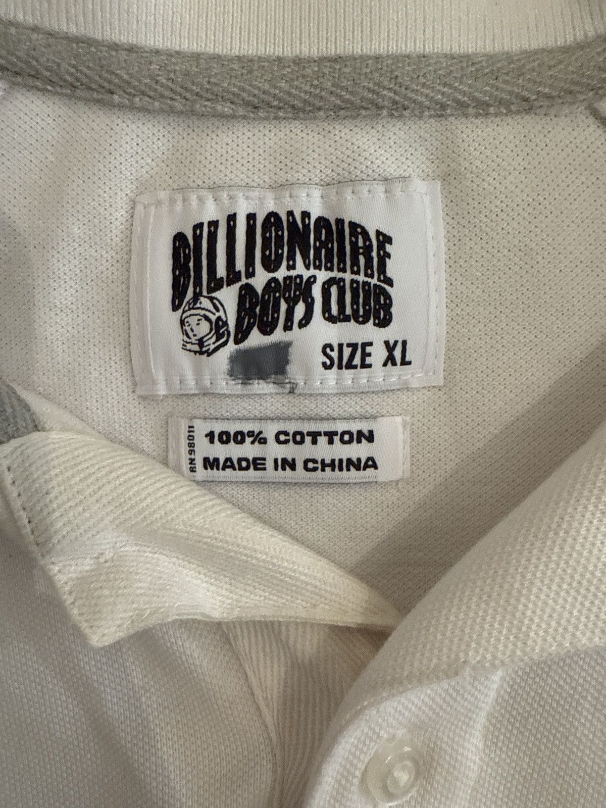 Billionaire Boys Club × Vintage Billionaire Boys Club Polo White Shirt with Stripes Size US XL / EU 56 / 4 - 3 Thumbnail