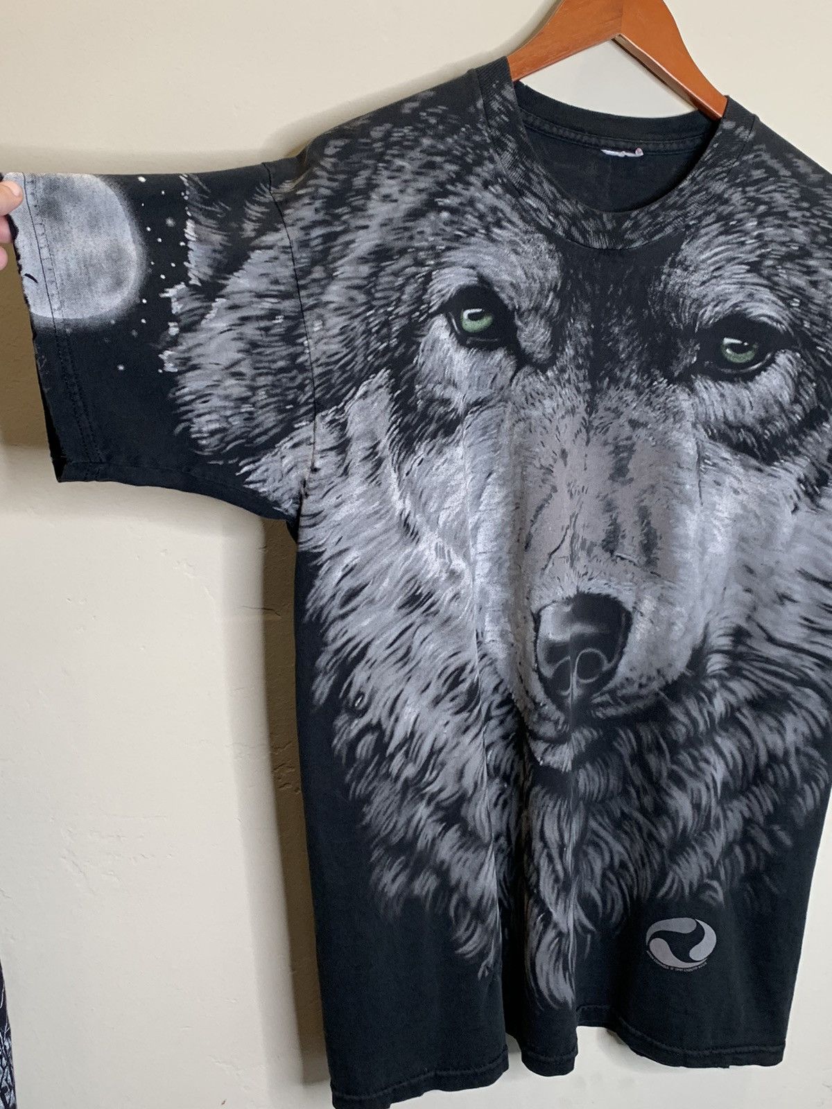 Liquid Blue *RARE* Vintage 90’s Liquid Blue Wolf AOP Nature Art T-Shirt Size US L / EU 52-54 / 3 - 4 Thumbnail