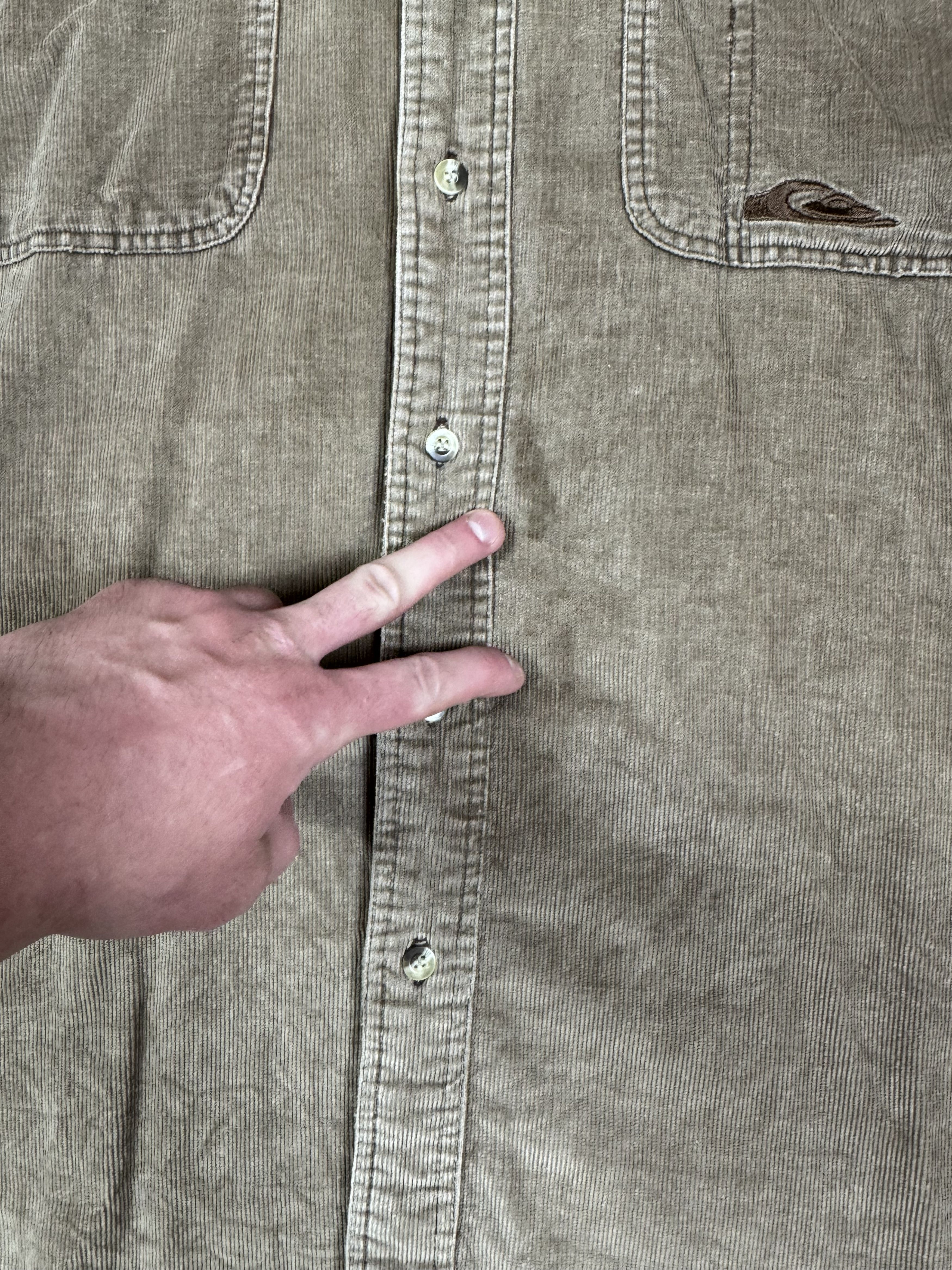 If Six Was Nine Quiksilver Corduroy Button Shirt Long Sleeve Size L Surf Size US L / EU 52-54 / 3 - 3 Thumbnail