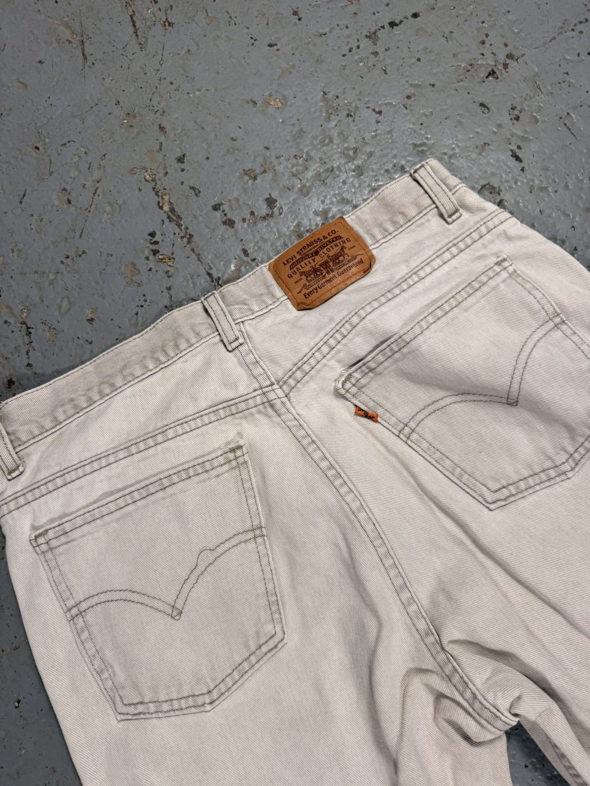 Levi's Vintage 1970 Orange Tag Levis Denim Jeans Size US 32 / EU 48 - 3 Thumbnail