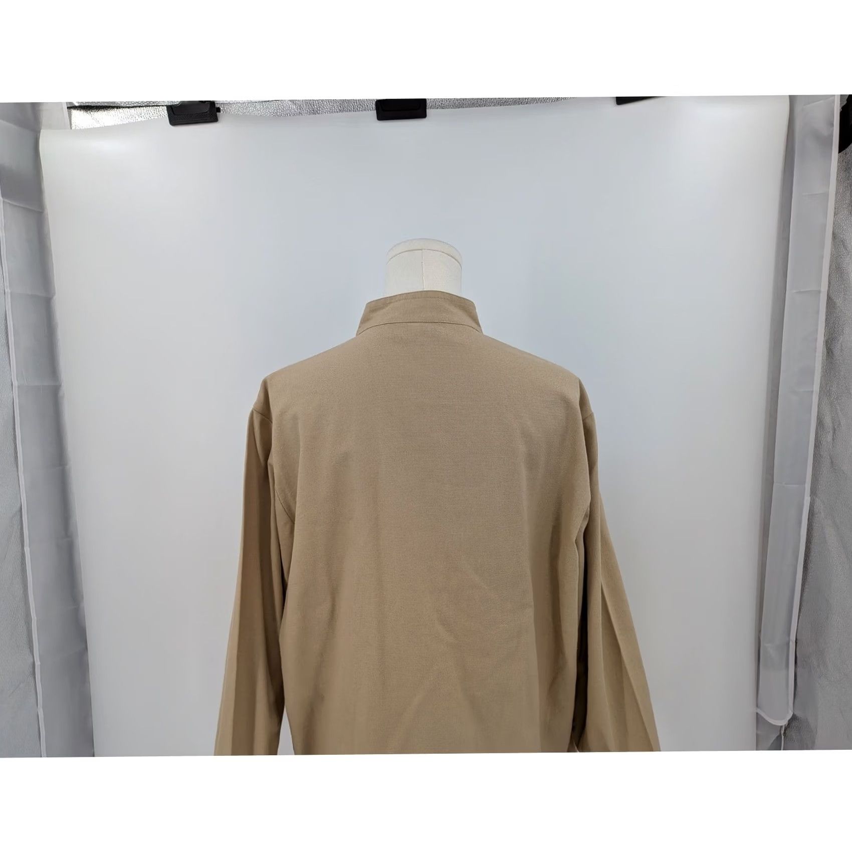 Tudor Tudor Court by Haband Blouse Embroidered Button Front Jacket 100% Cotton Beige M Womens Size M / US 6-8 / IT 42-44 - 7 Thumbnail