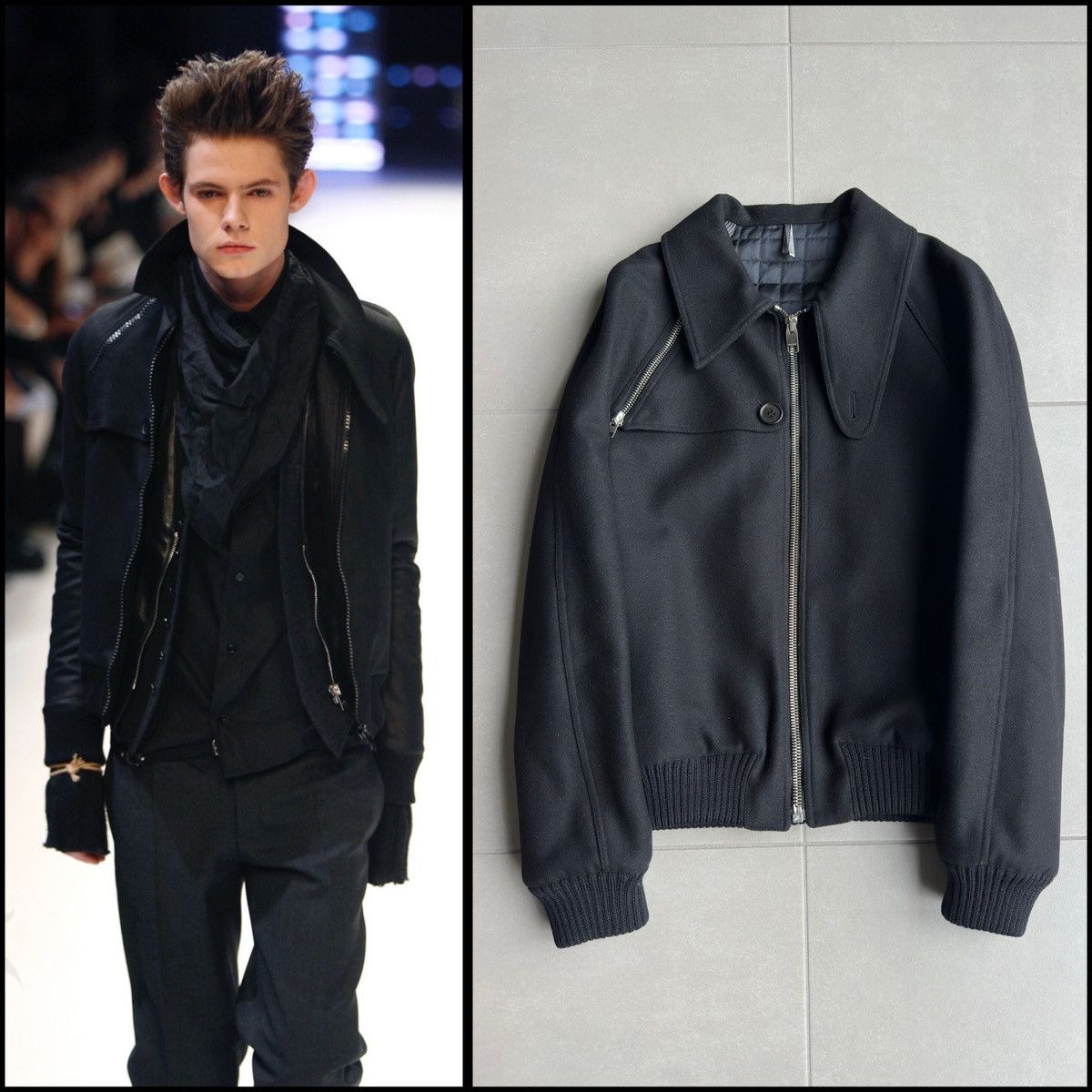 Pre-owned Dior X Hedi Slimane Dior Homme Aw07 “navigate” Wool