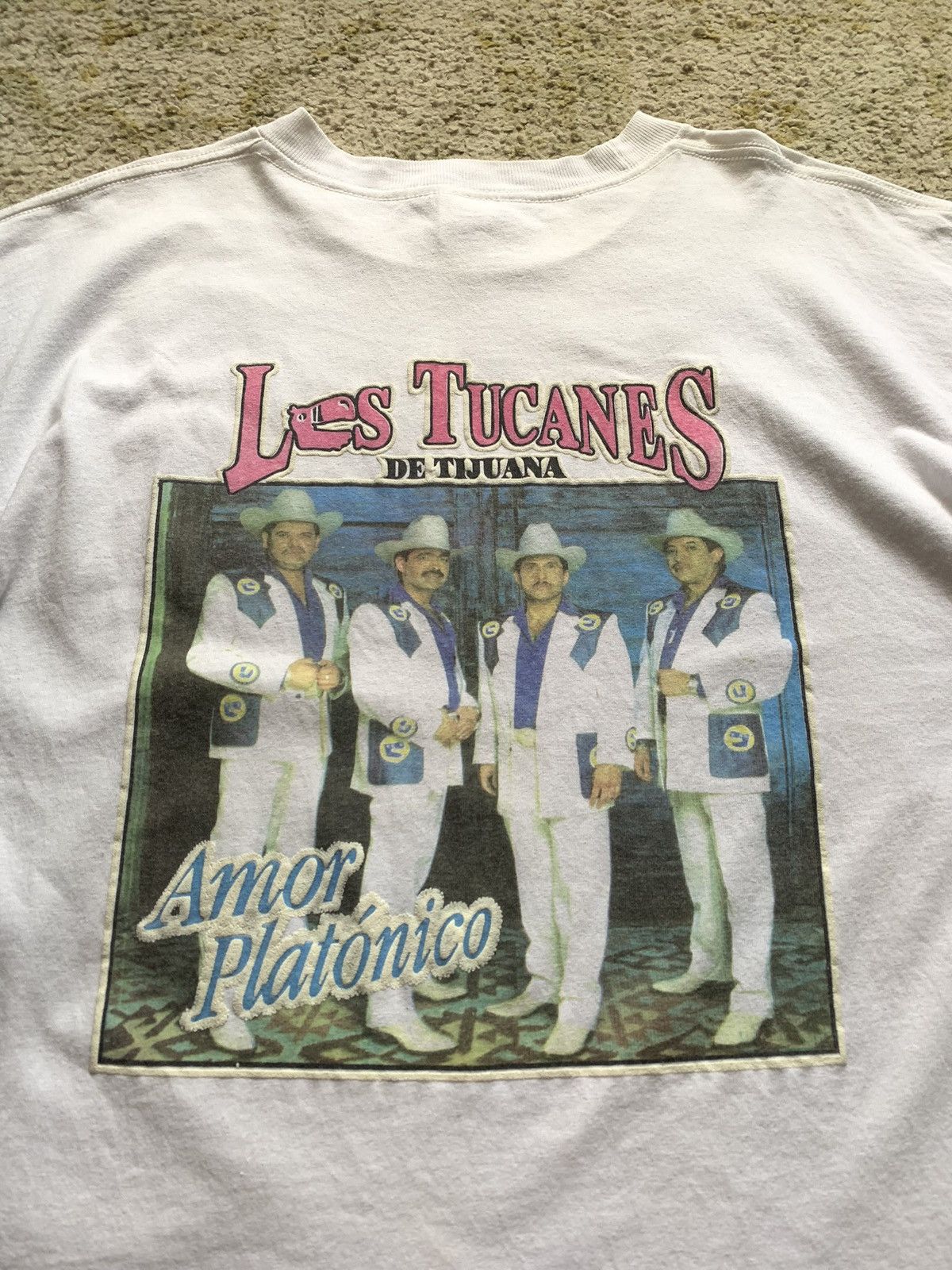 Vintage 1998 Los Tucanes de Tijuana Amor Platónico Shirt