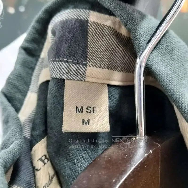 Burberry Burberry Long Sleeve Cotton Shirt in Dark Green. Size US M / EU 48-50 / 2 - 6 Thumbnail