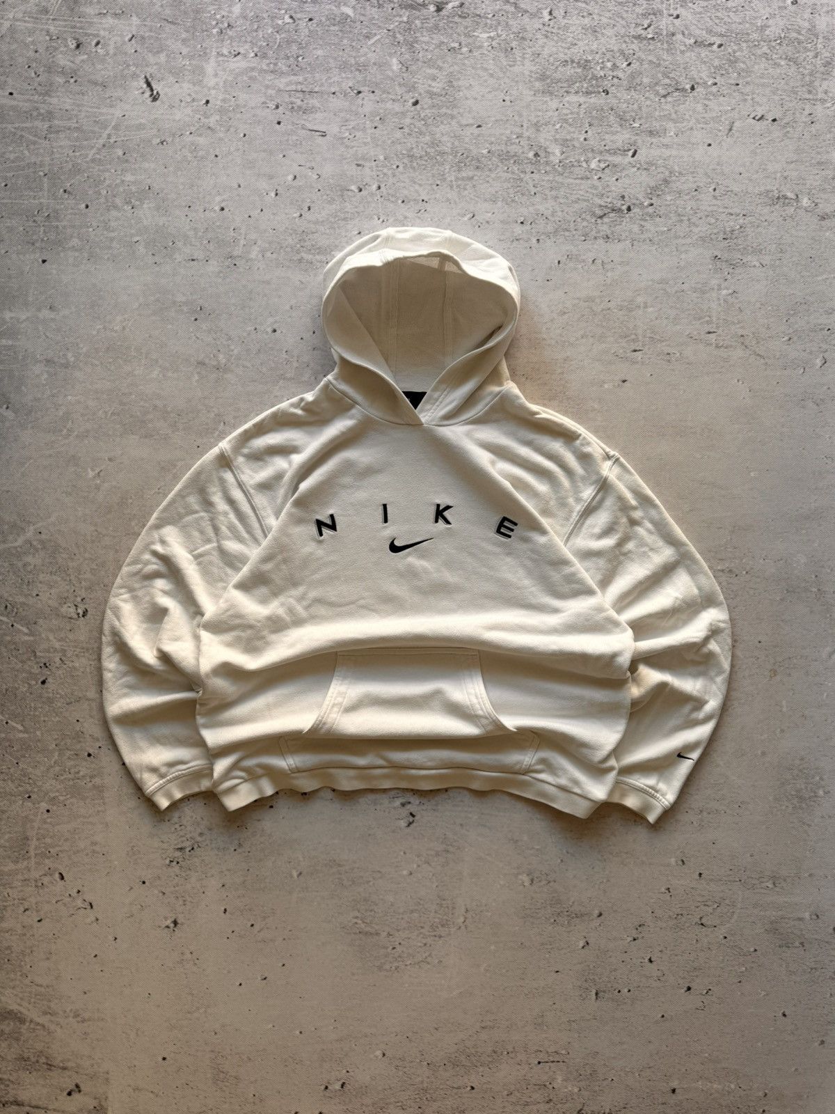 Nike × Vintage NIKE VINTAGE CENTER LOGO OVERSIZE BOXY HOODIE Size US L / EU 52-54 / 3 - 1 Thumbnail
