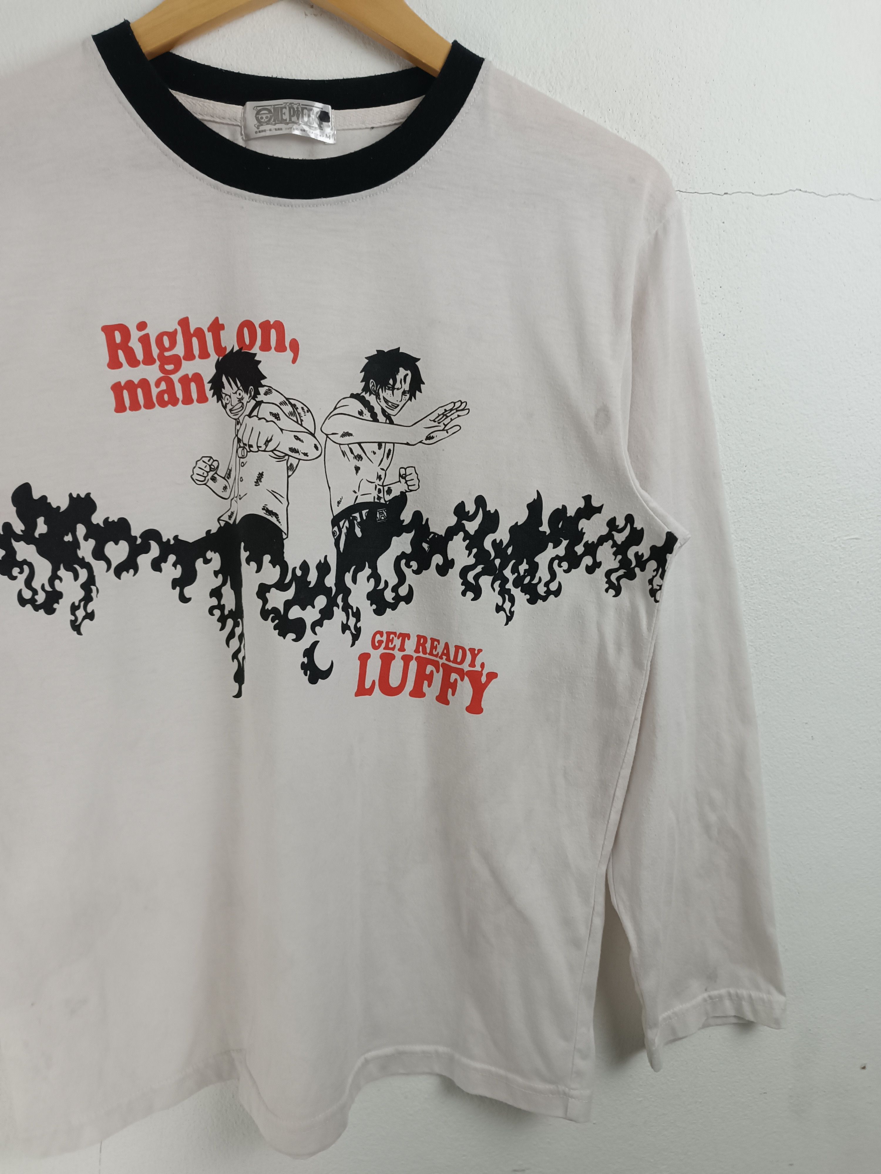Anime VINTAGE ONE PIECE LUFFY AND ACE VERY RARE ANIME TEE Size US M / EU 48-50 / 2 - 6 Thumbnail