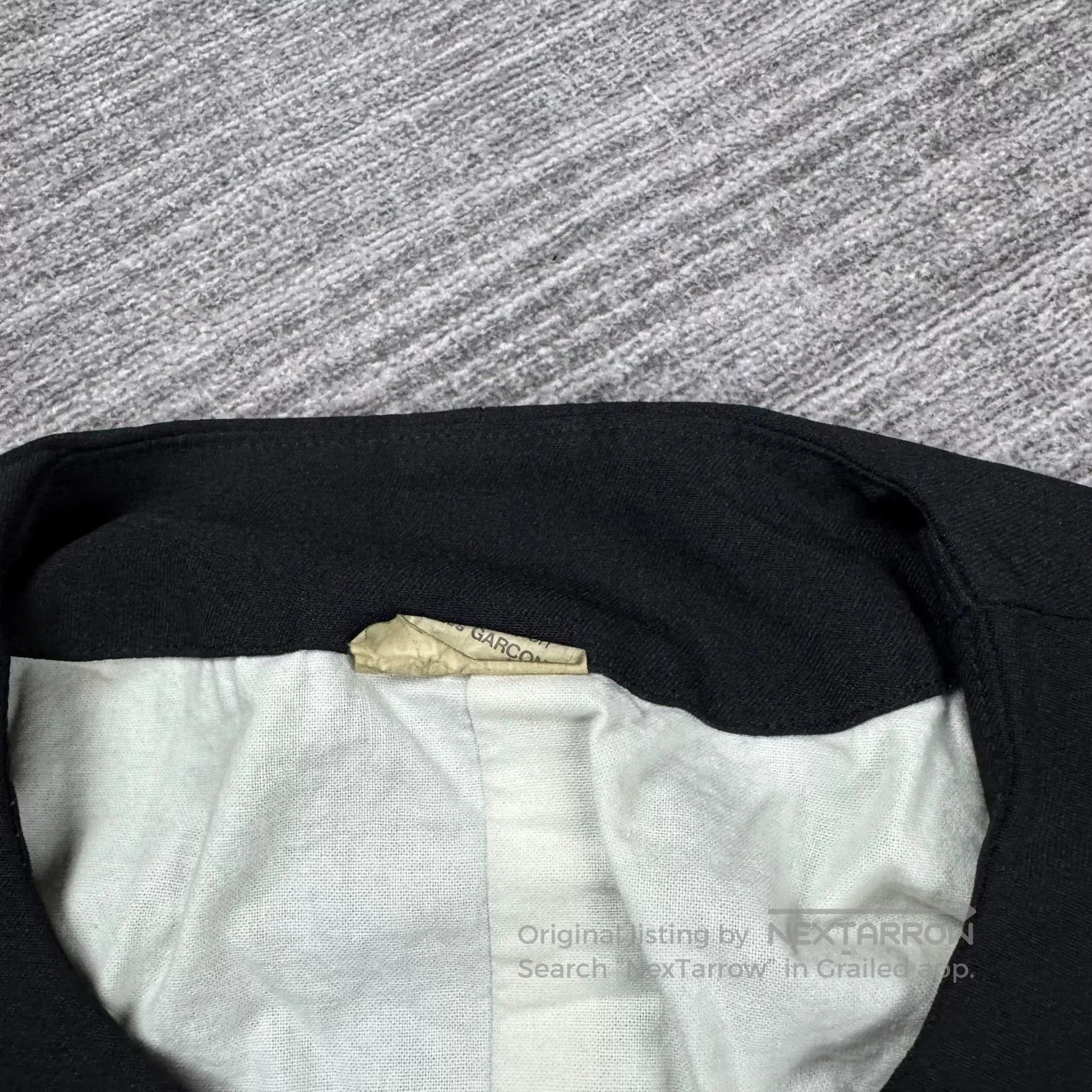 Comme des Garcons CDG Homme Plus Collarless Short Jacket. Size US M / EU 48-50 / 2 - 6 Thumbnail