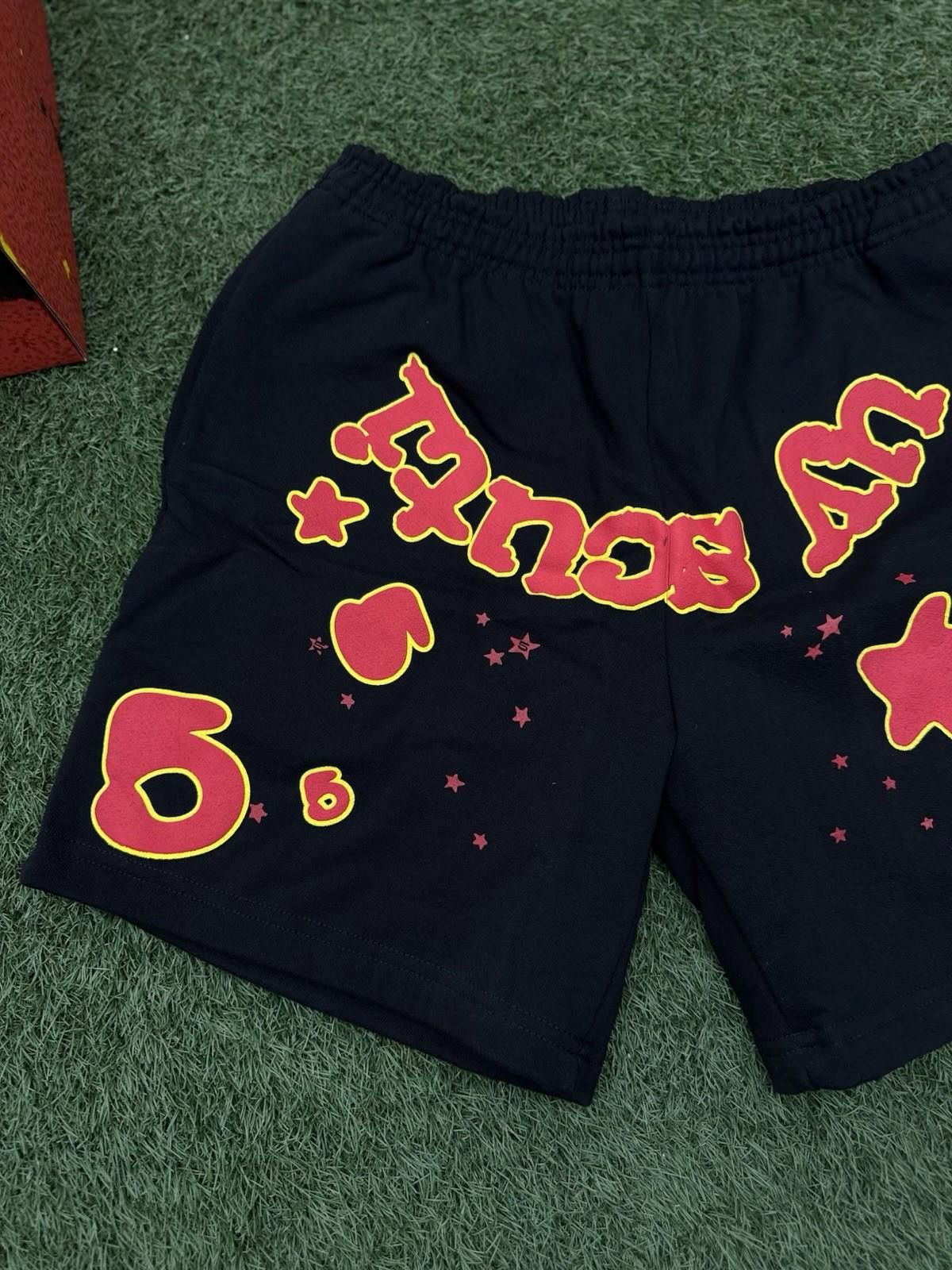 Sp5der Sp5der OG Web V2 Phantom Sweatshort “Black Red” 2025 (M) Size US 32 / EU 48 - 2 Thumbnail