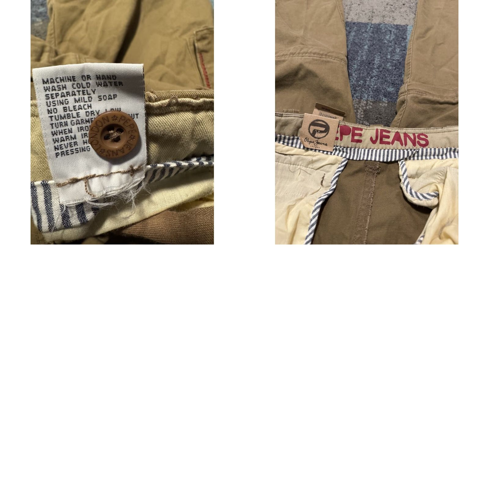 Pepe Jeans VINTAGE Pepe Jeans London CHRIS Convertible Cargo Pants Shorts 34x33 Mocha Baggy Men Cargo Pants 34 Regular Mocha/Khaki Size US 34 / EU 50 - 11 Thumbnail
