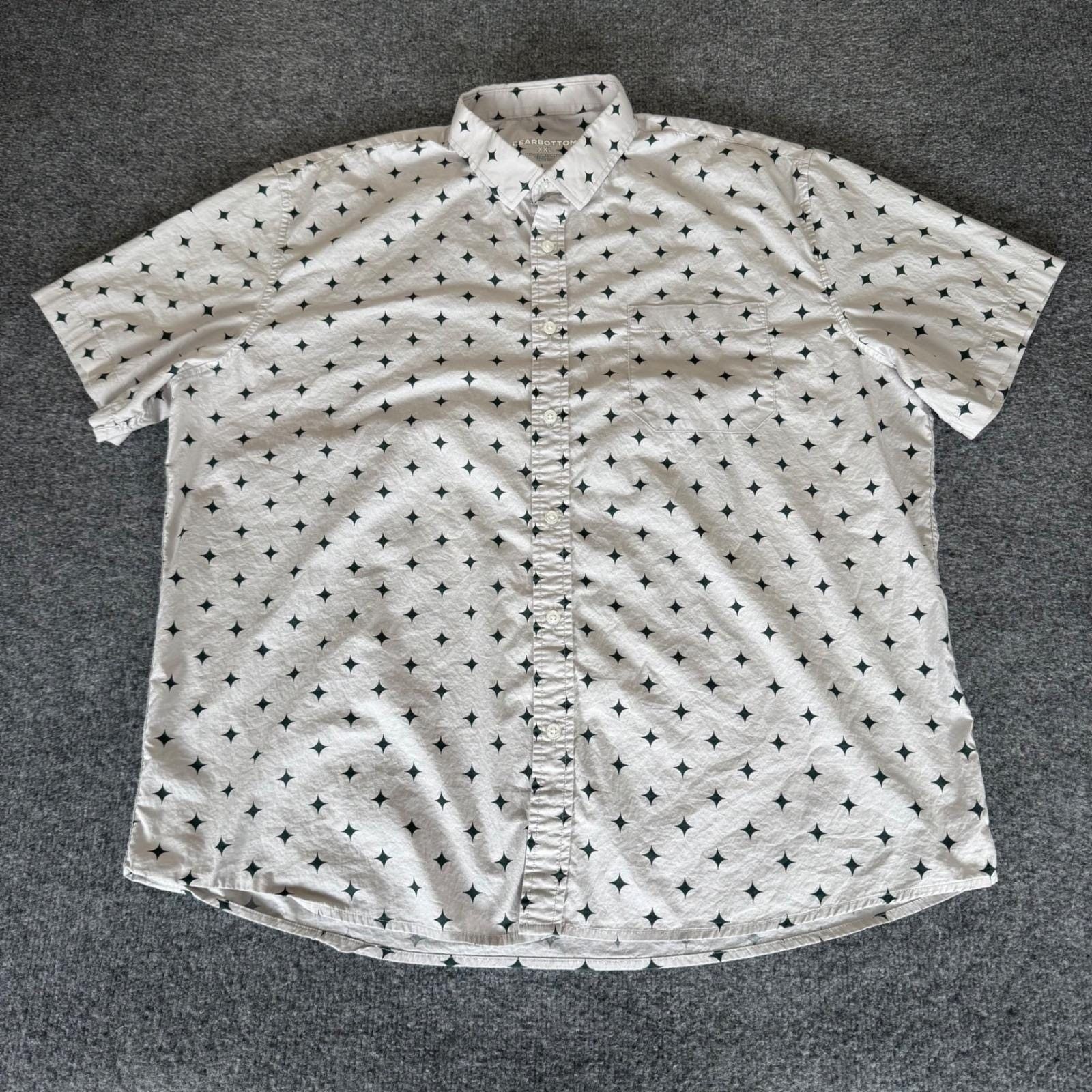 Other Bearbottom Shirt Mens 2XL Geometric Short Sleeve Button Up Size US XXL / EU 58 / 5 - 1 Thumbnail