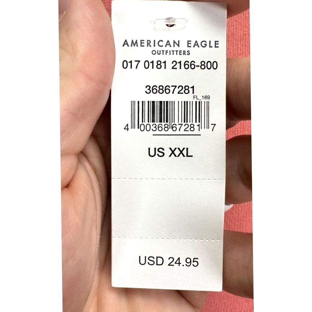 Vintage American Eagle T-Shirt Mens 2XL Pink Graphic Print Short Sleeve Crew Neck Standard Fit Tee Size US XXL / EU 58 / 5 - 2 Thumbnail