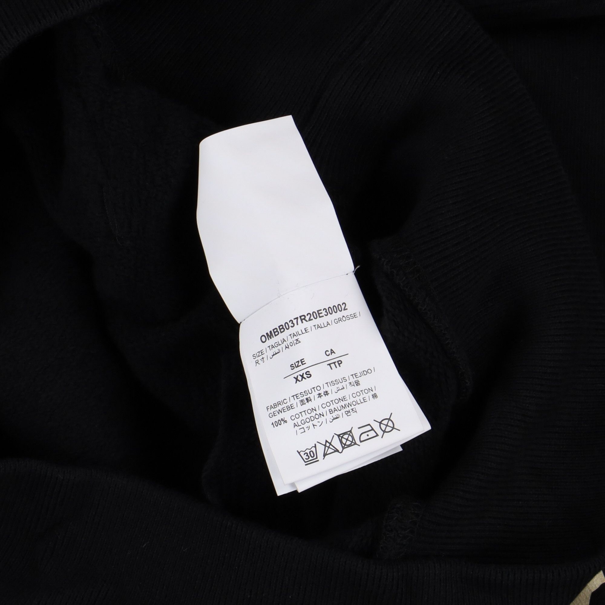 Off-White Black Tape Arrows Logo Oversized Hoodie Size XXS / US 00 / IT 34 - 7 Thumbnail