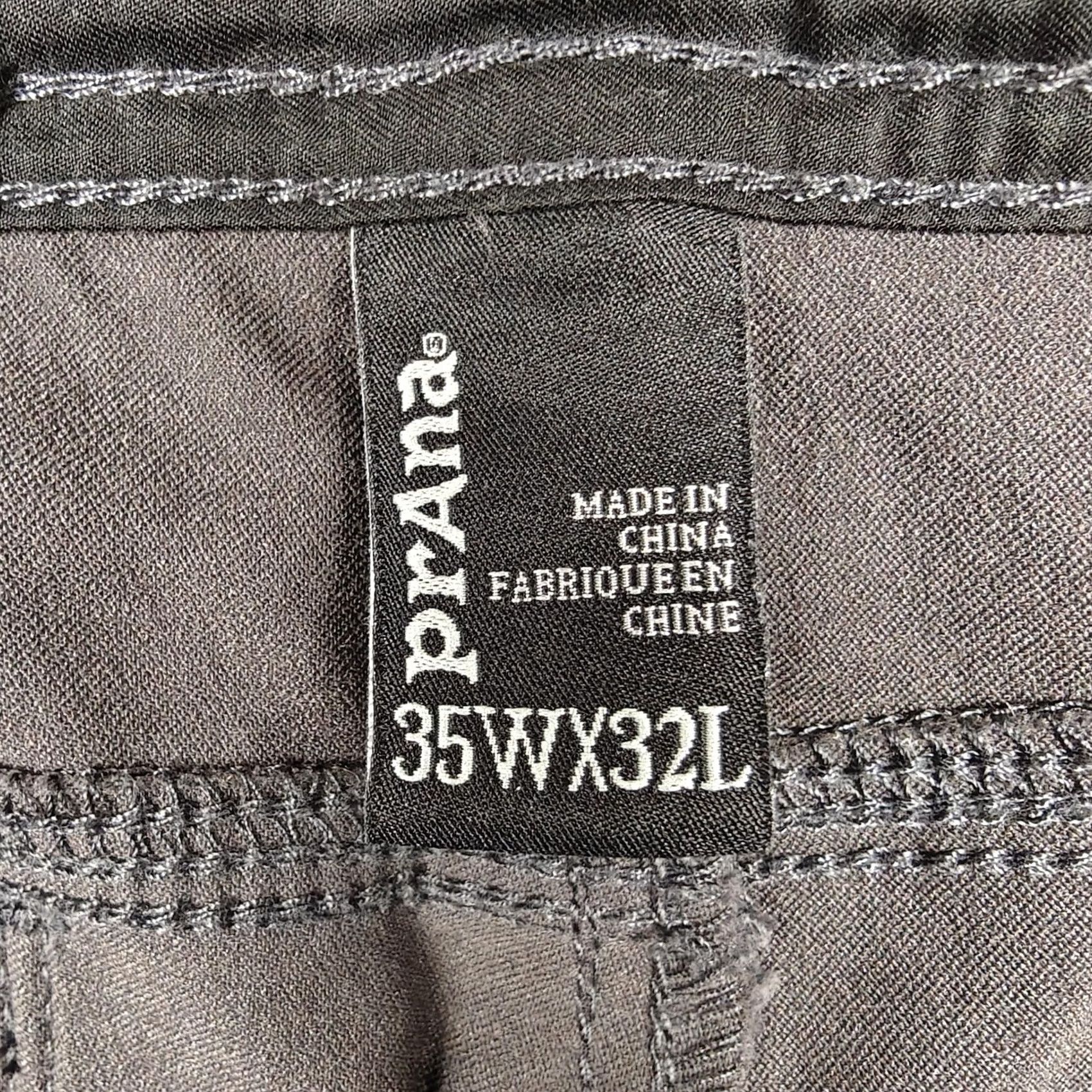 Prana Prana Pants Mens 35x32 Gray Nylon Stretch Cargo Outdoor Hiking Snap Leg Travel - Pre-owned - Excellent Size US 35 - 4 Thumbnail