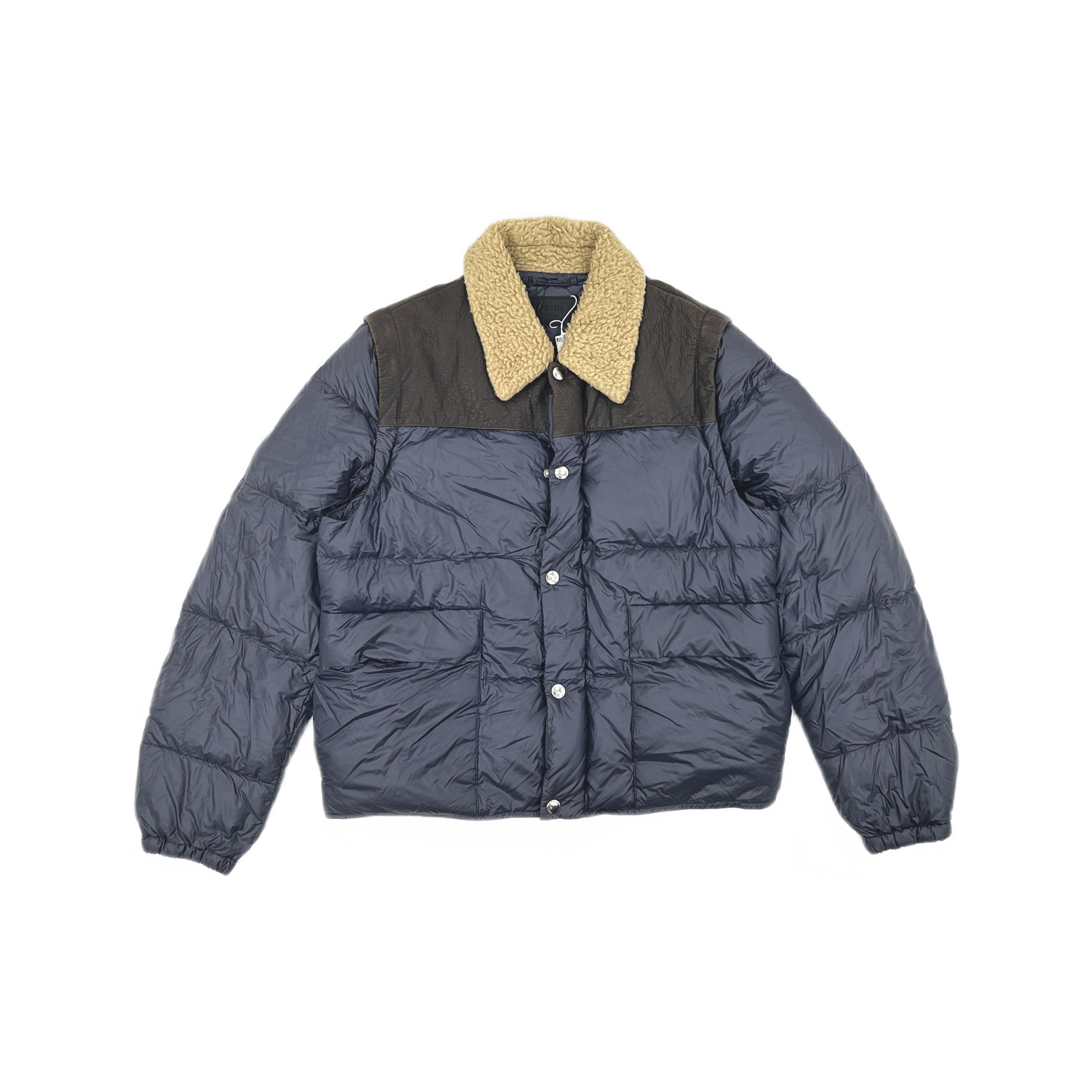 Prada Prada Shearling Collar Down Jacket Size 52 Size US L / EU 52-54 / 3 - 1 Thumbnail