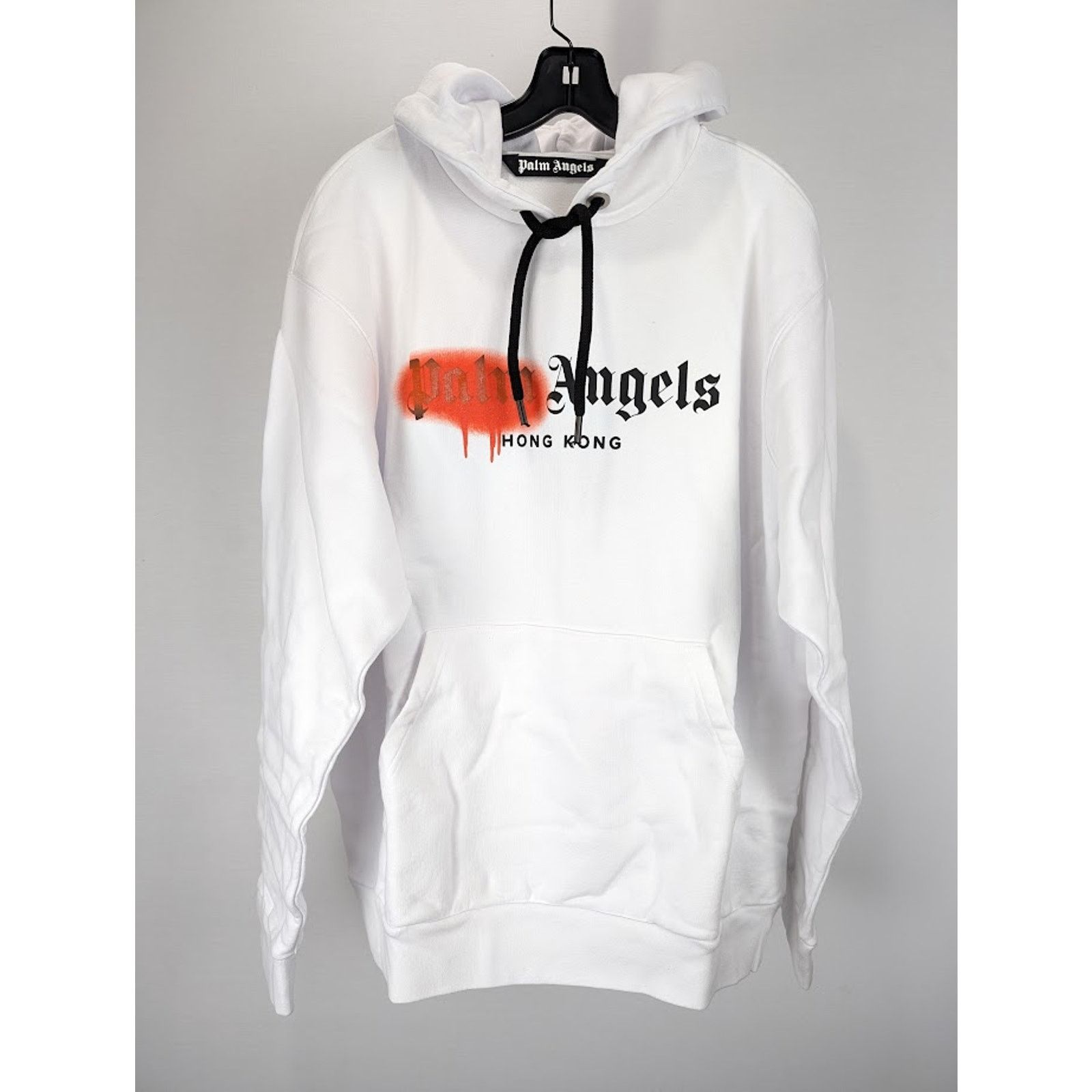 Palm Angels o1rshd1 HK SP Rayed Hoody in White/Orange Size US XXL / EU 58 / 5 - 2 Thumbnail