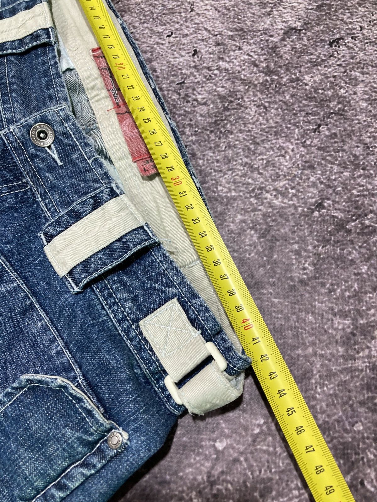 JNCO Vintage Y2K Fishbone Multi-pocket Flared Washed Jeans Pants Size US 30 / EU 46 - 21 Thumbnail