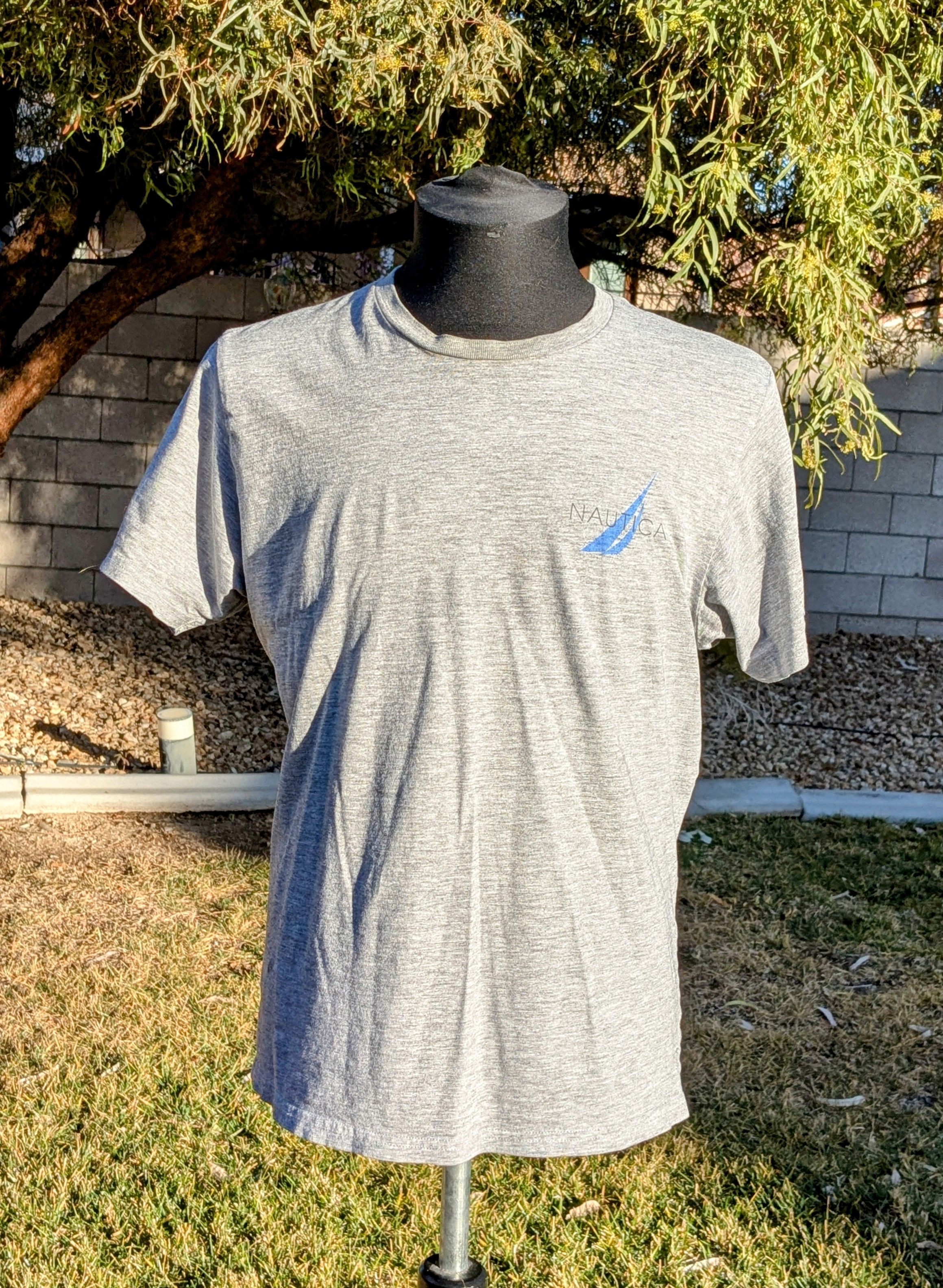 Nautica Retro Nautica Sailing N-83 Graphic Cotton/Poly Gray Shirt Size US M / EU 48-50 / 2 - 2 Thumbnail