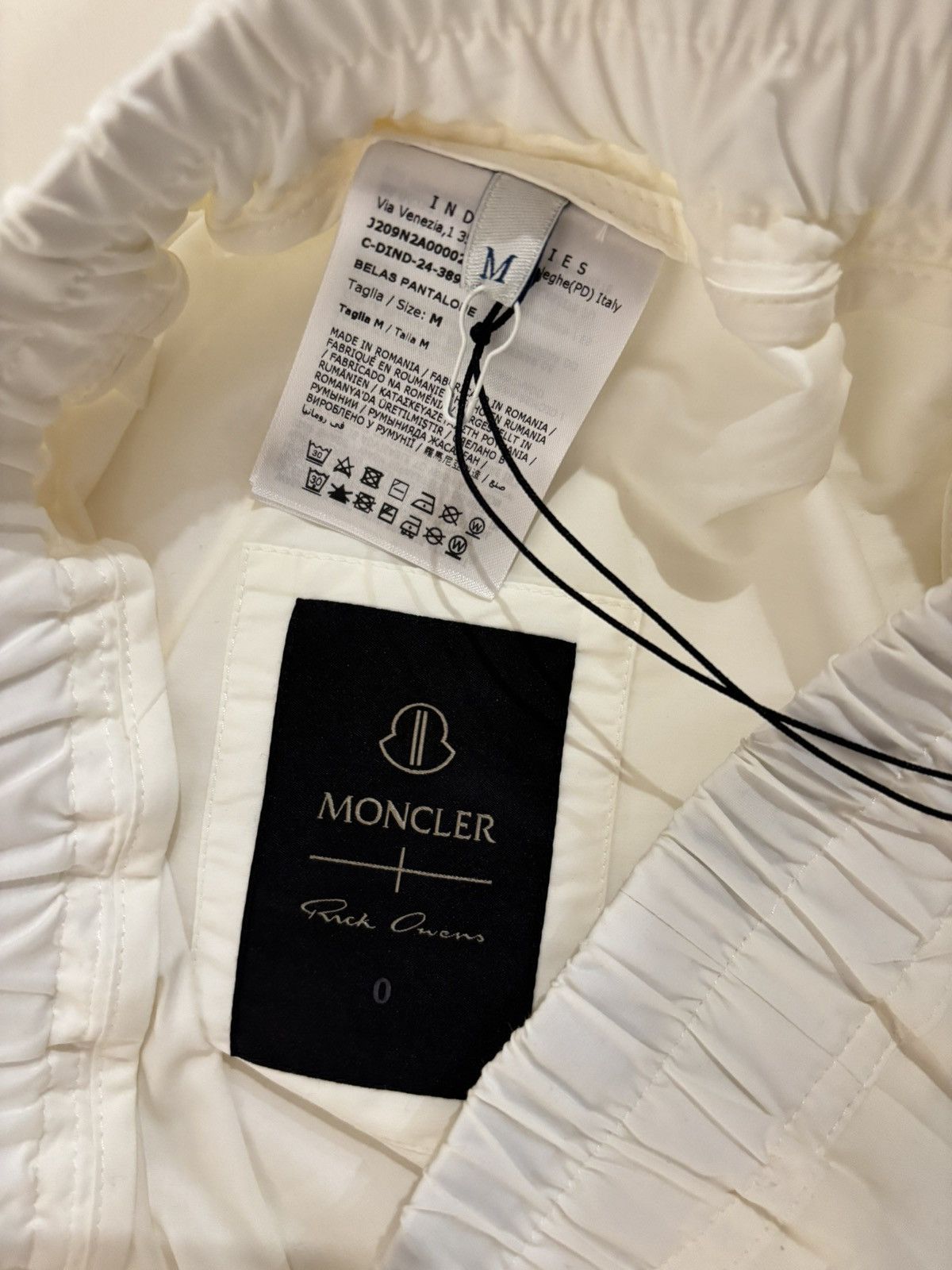 Moncler × Rick Owens Moncler x Rick Owens Strobe FW24 Wide Bela Pants Off White Size US 30 / EU 46 - 7 Thumbnail