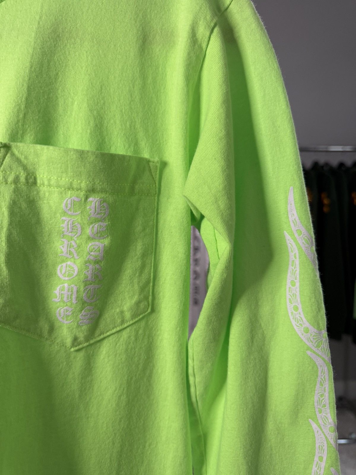 Chrome Hearts Chrome Hearts Green Flame Vintage Longsleeve Size US S / EU 44-46 / 1 - 2 Thumbnail