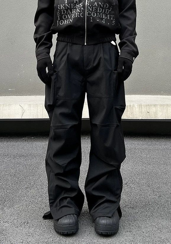Japanese Brand × Vintage Retro punk zip-hem pleated cargo pants Size US 30 / EU 46 - 3 Thumbnail