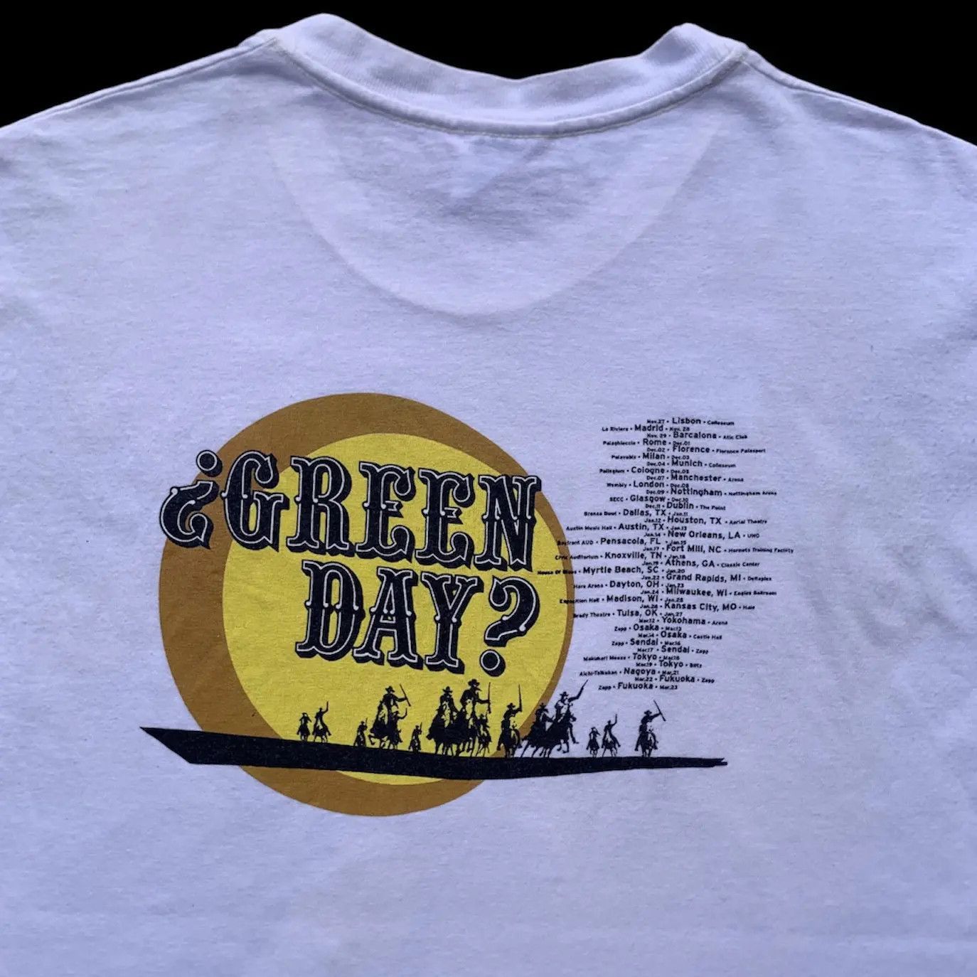 Band Tees Vintage 00s Green Day Warning Tour Tee White Punk Rock Merch Size US M / EU 48-50 / 2 - 6 Thumbnail