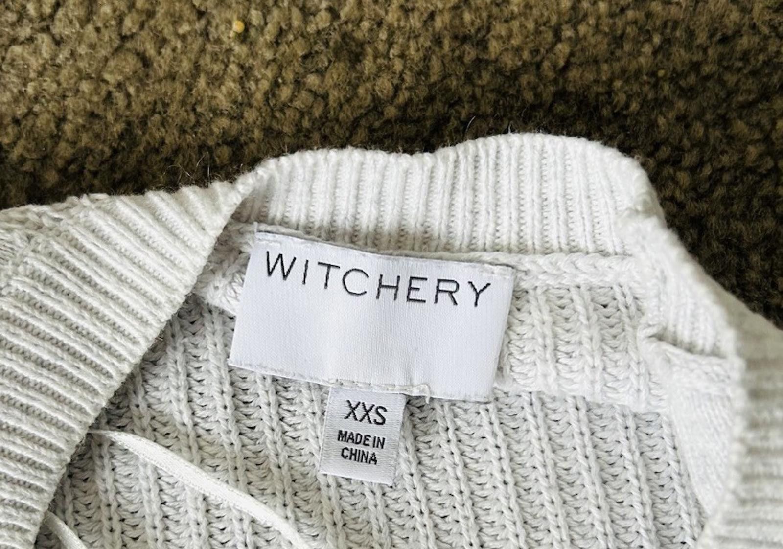 Designer Witchery Knit Top Cashmere Cotton Wool - Size XXSmall Size XXS / US 00 / IT 34 - 5 Thumbnail