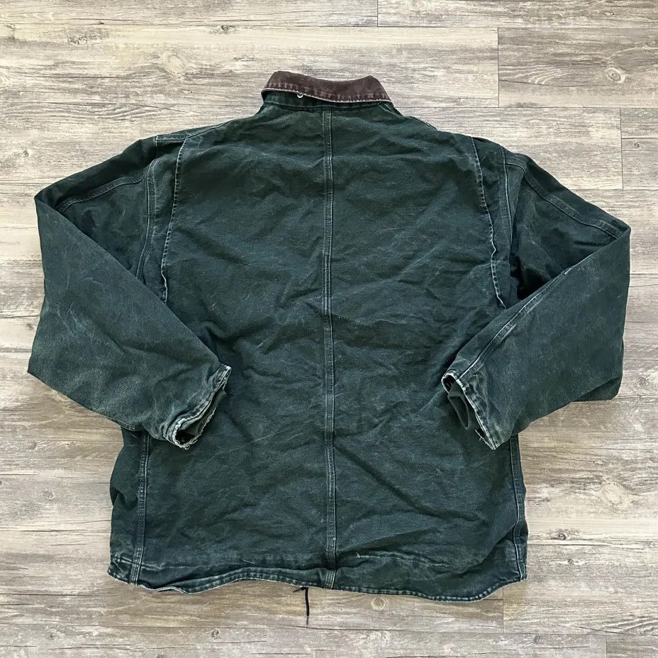 Carhartt Vintage Cahartt C61 SPC Spruce Green Chore Coat Size US XXL / EU 58 / 5 - 5 Thumbnail