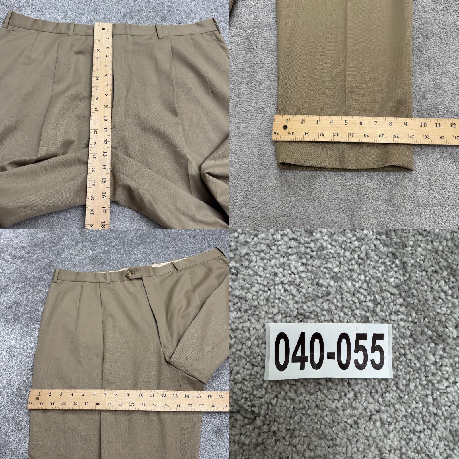 Nordstrom **VINTAGE 90s Britches Mens 44x28 Khaki Wool Dress Pants** User: **VINTAGE 90s Britches Mens 44 Khaki Wool Dress Pants** Size US 44 / EU 60 - 11 Thumbnail